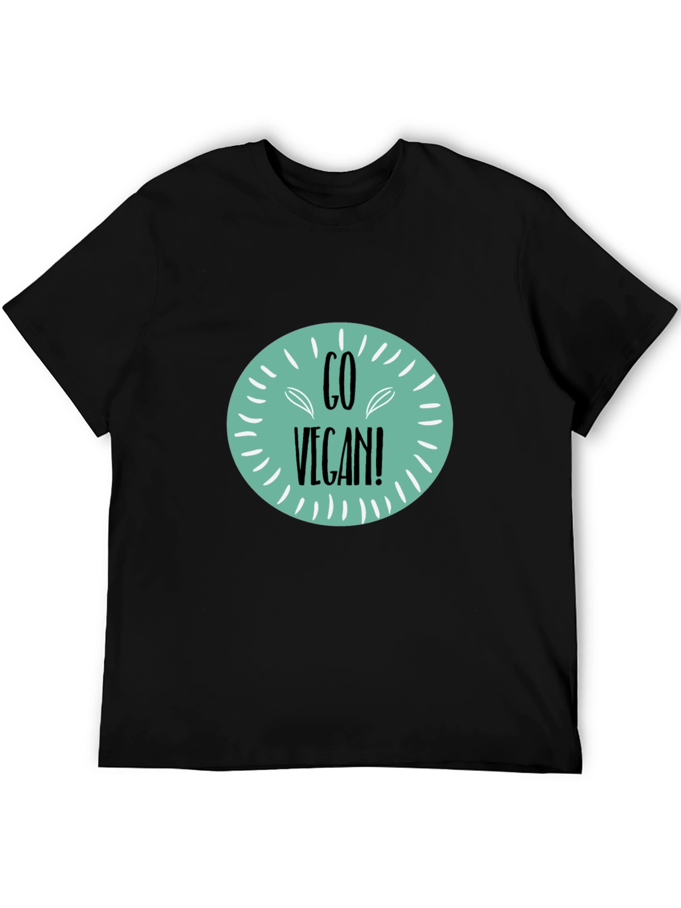 Go Vegan! Black Graphic Tee