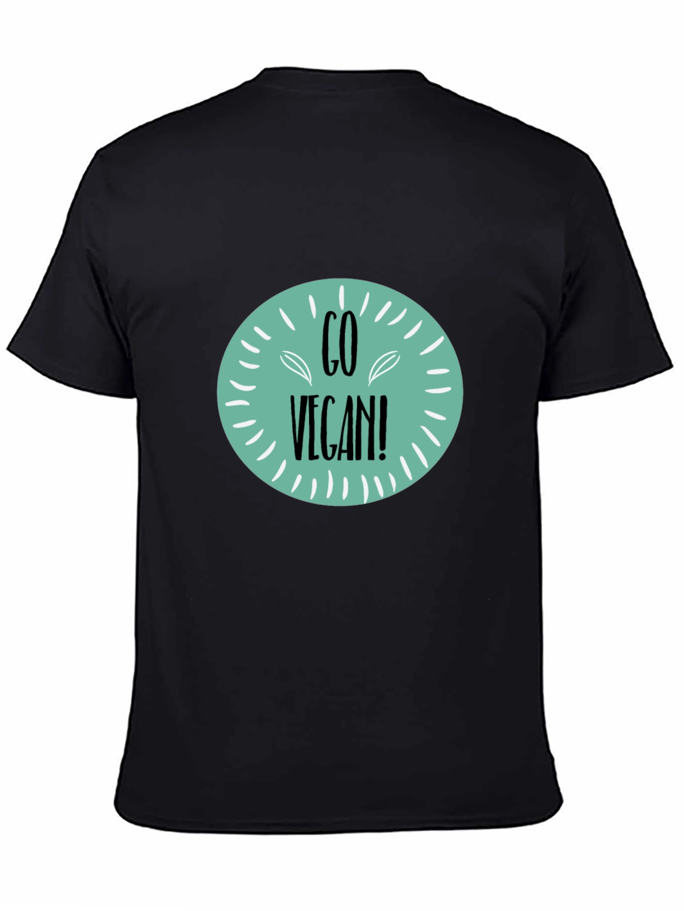 Go Vegan! Black Graphic Tee