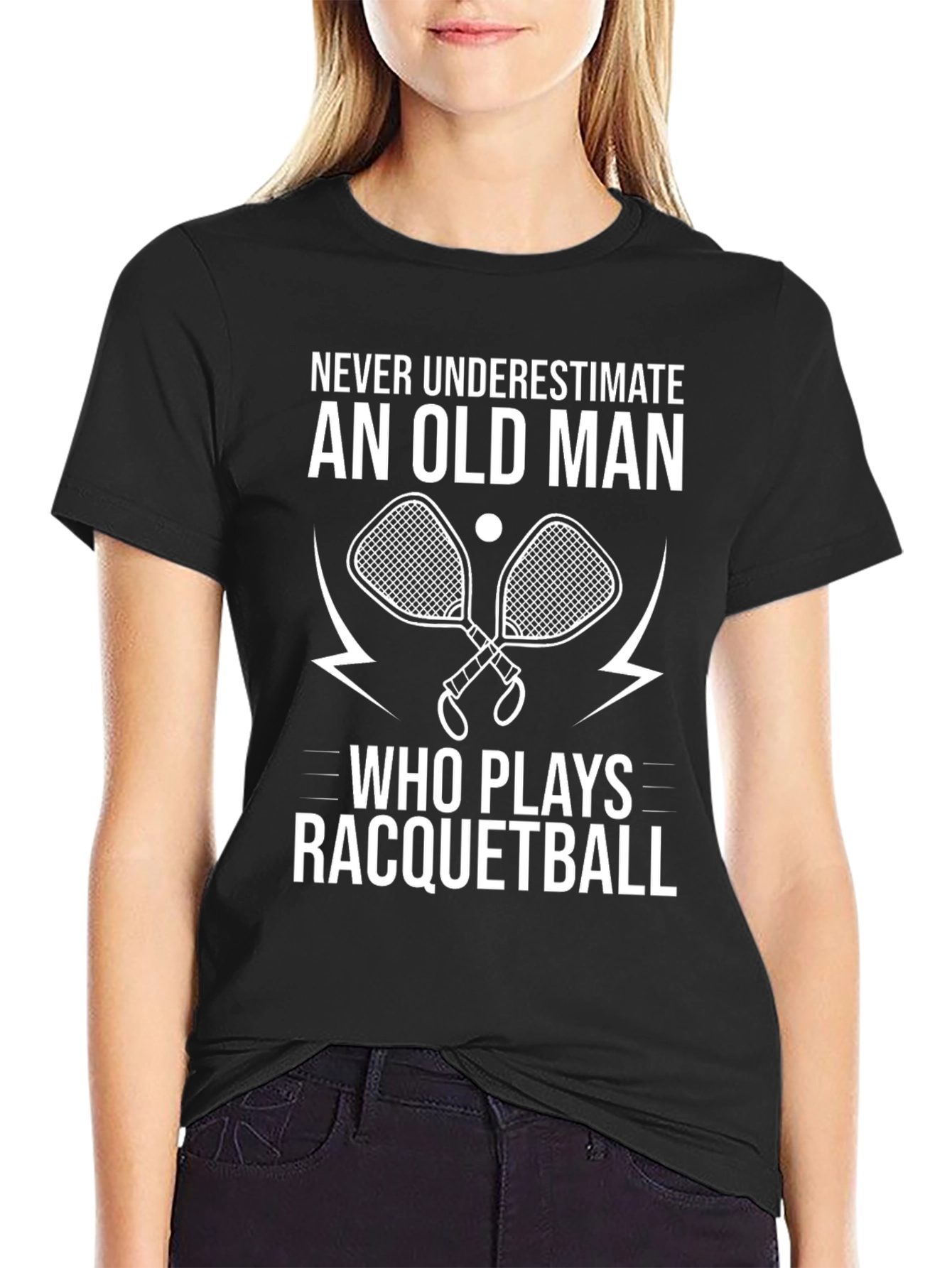 Old Man Racquetball Graphic Tee