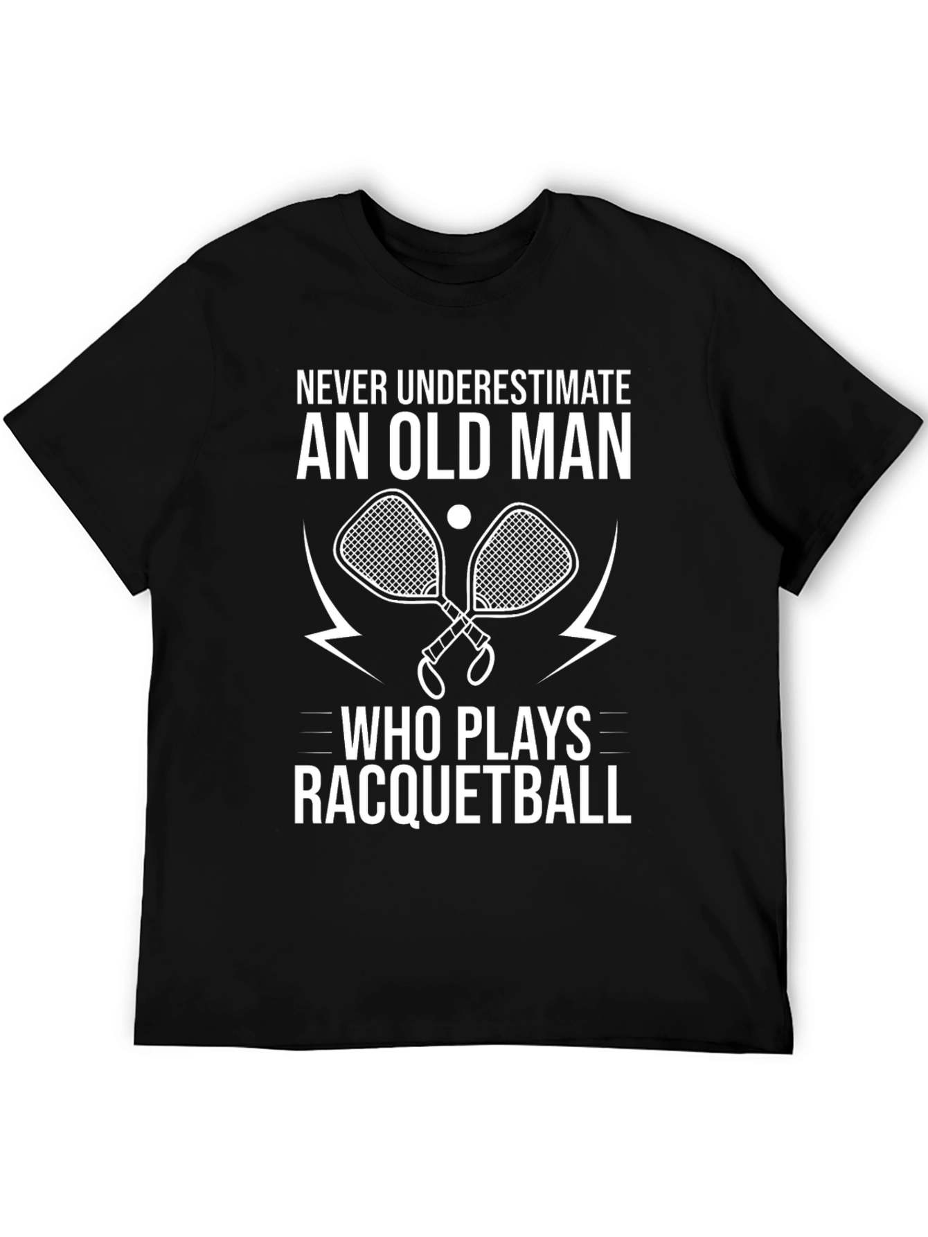 Old Man Racquetball Graphic Tee