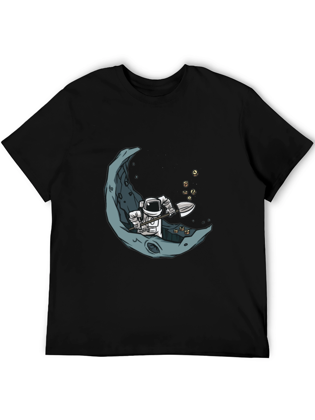 Astronaut Moon Mining Graphic Tee