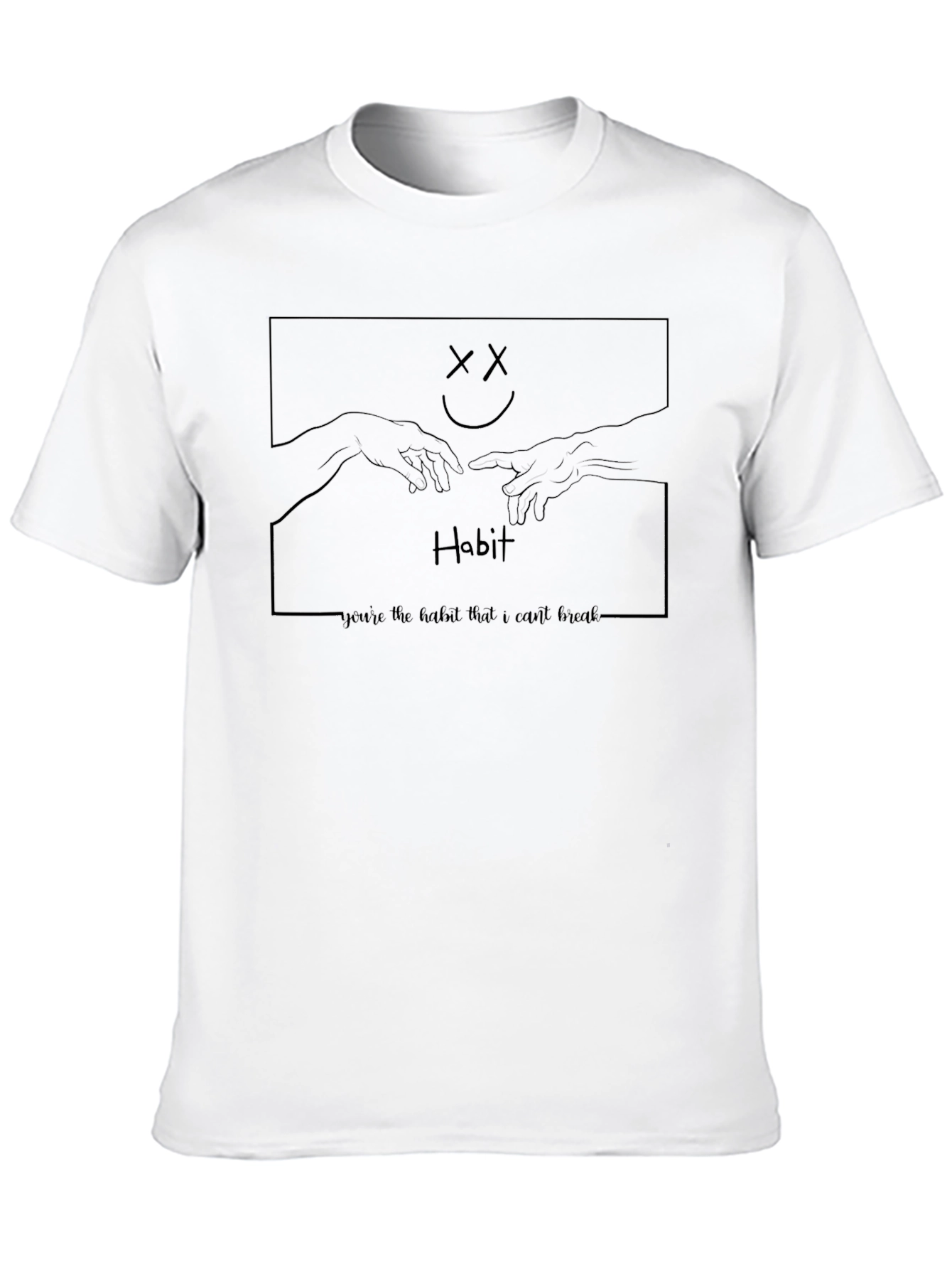 Habit Graphic Print Black T-Shirt