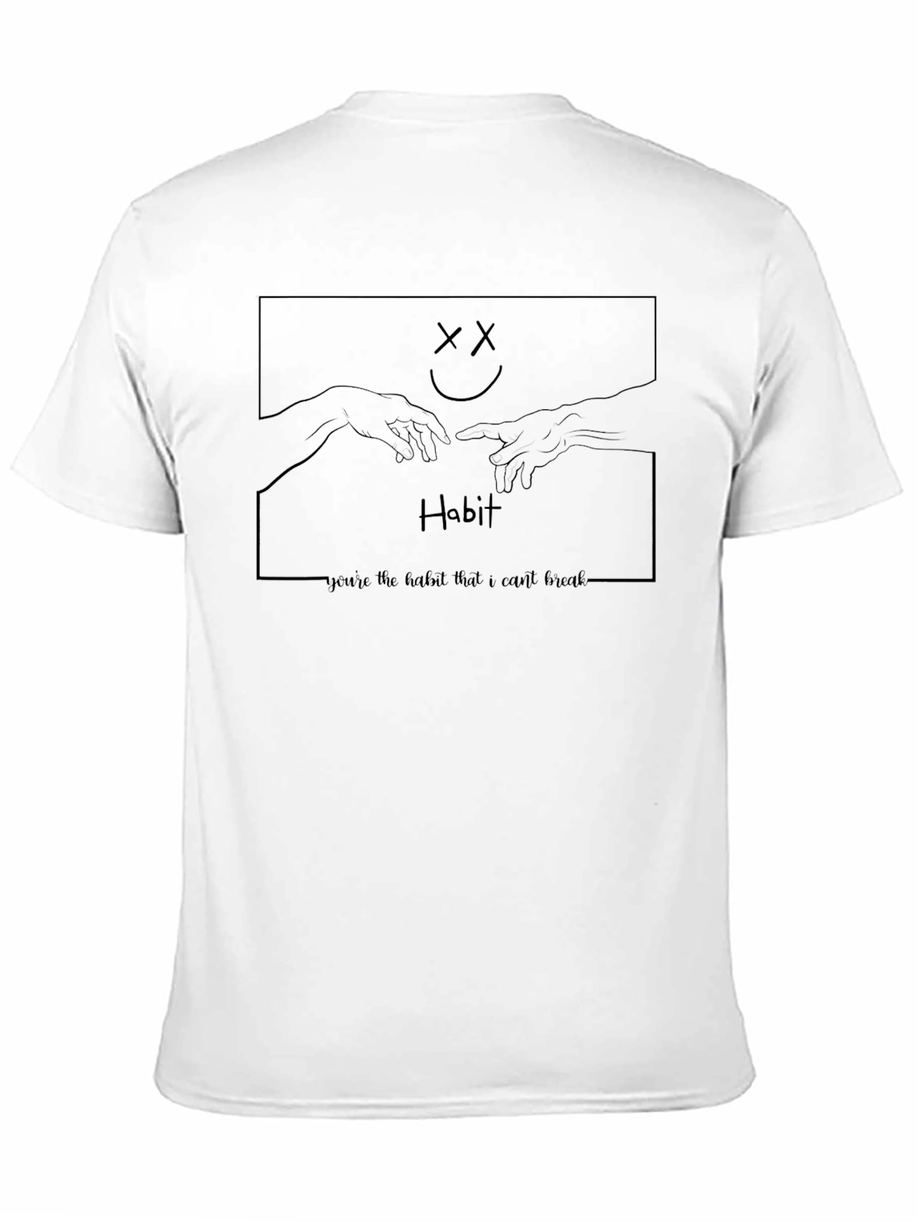 Habit Graphic Print Black T-Shirt