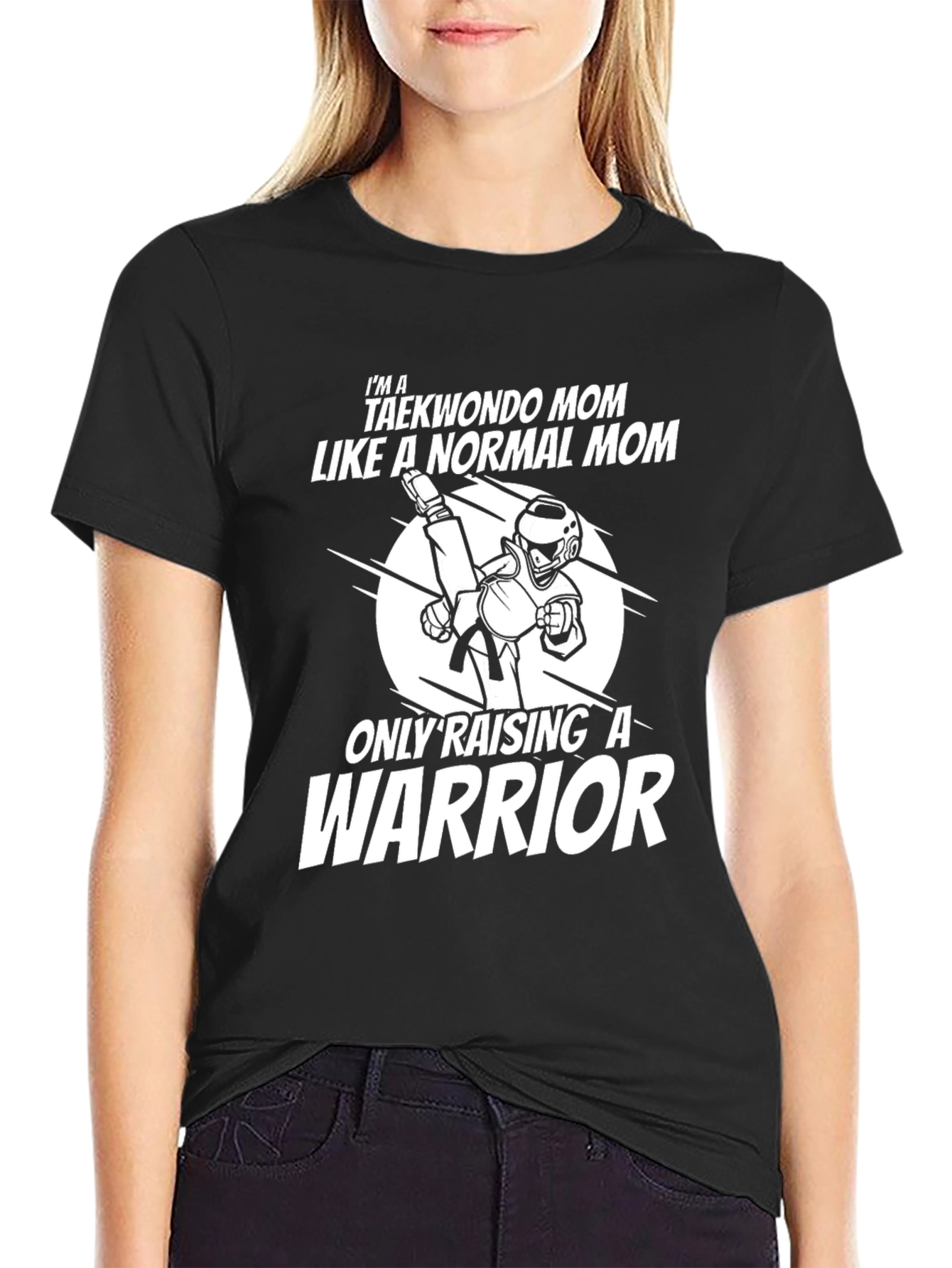 Taekwondo Mom Warrior Graphic T-Shirt