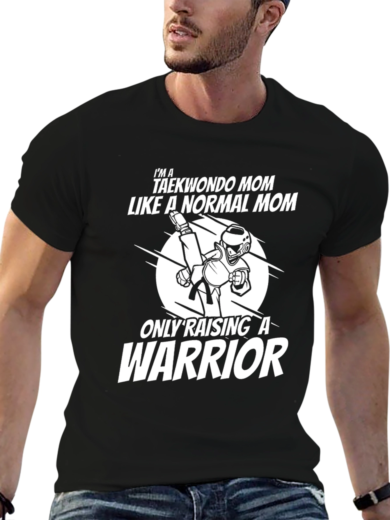 Taekwondo Mom Warrior Graphic T-Shirt