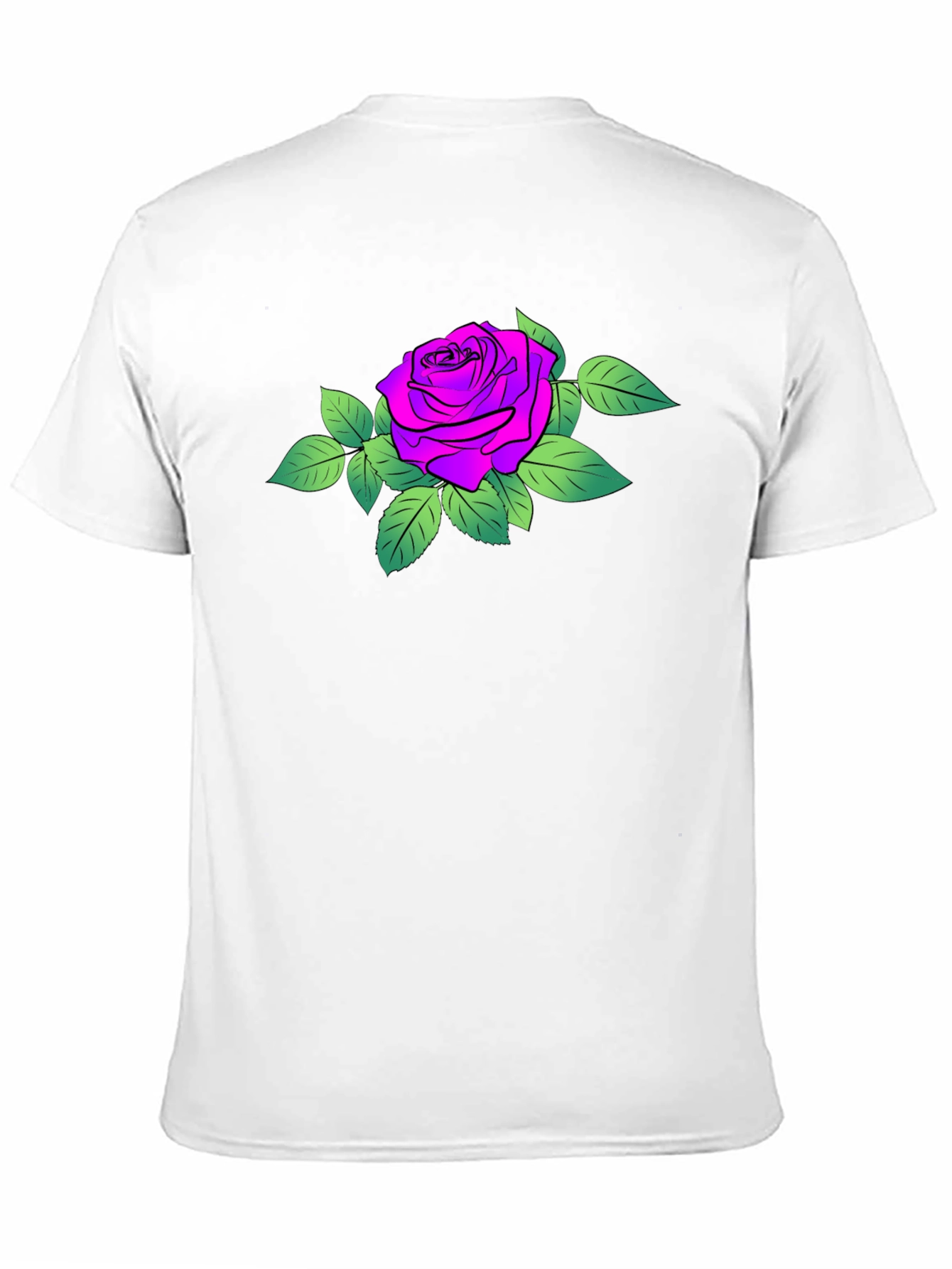 Rose Graphic Black T-Shirt