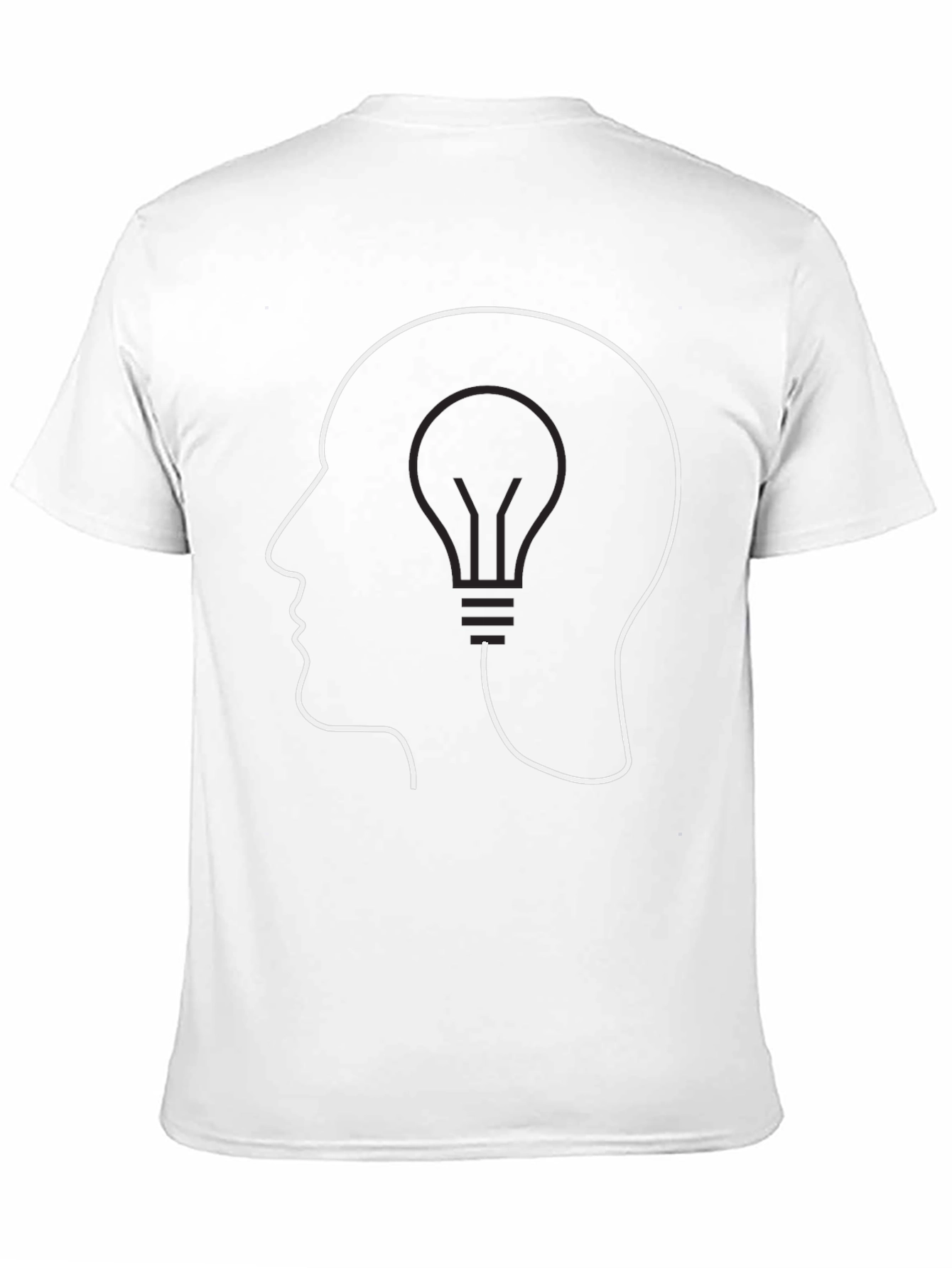 Thinking Lightbulb Tee - Stylish Idea T-Shirt