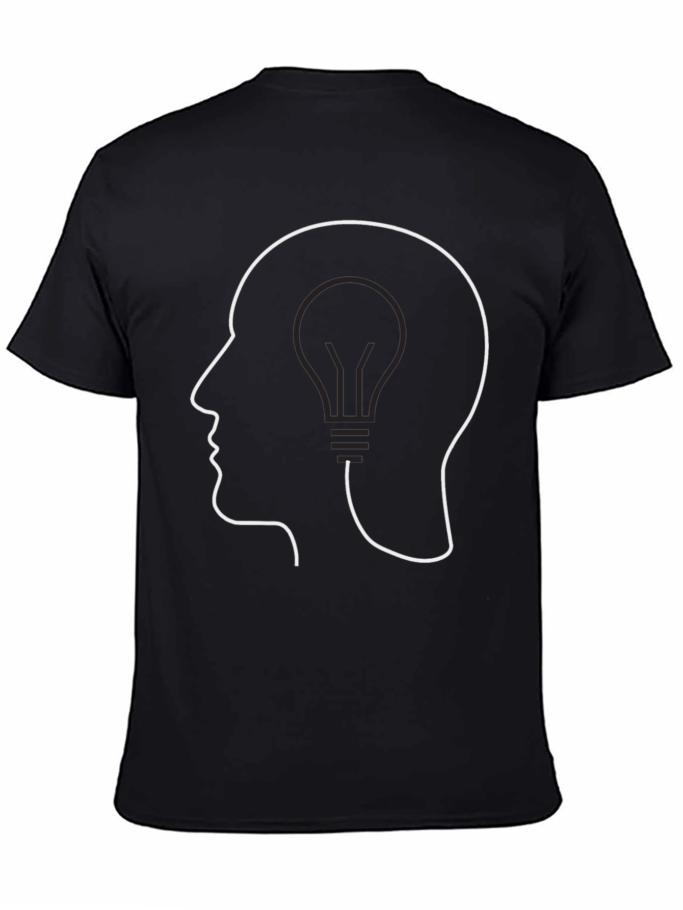 Thinking Lightbulb Tee - Stylish Idea T-Shirt