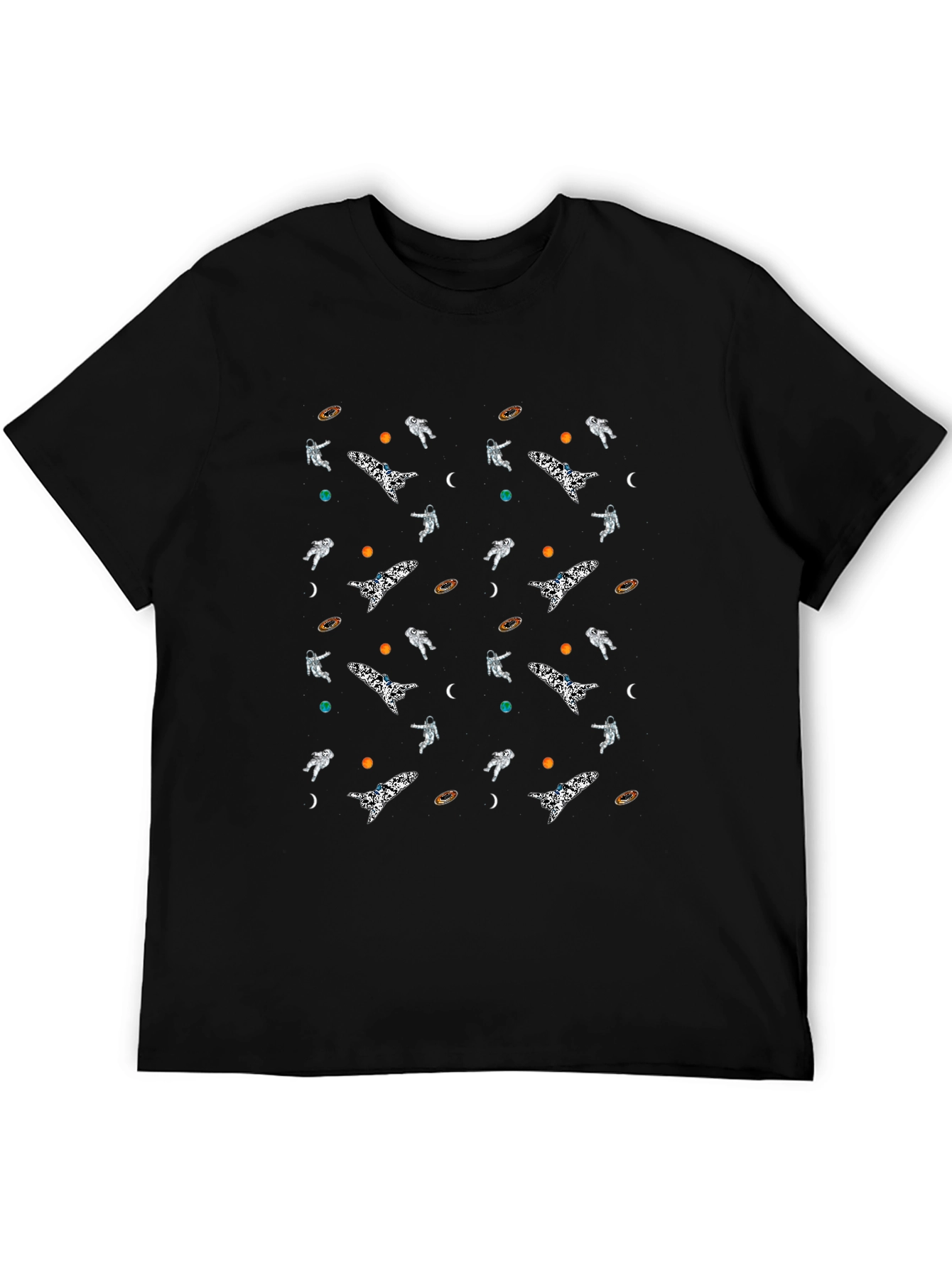 Cosmic Voyage Black T-Shirt