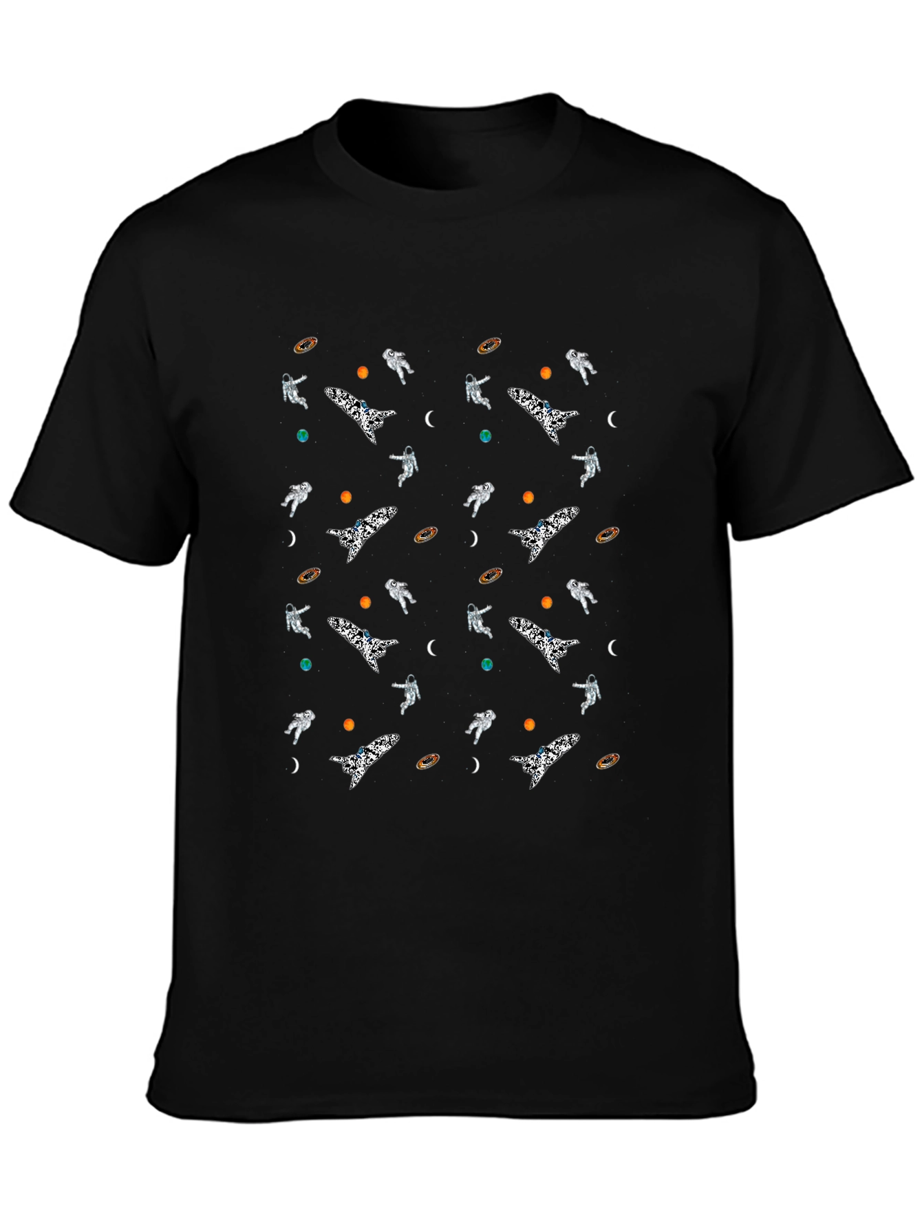 Cosmic Voyage Black T-Shirt