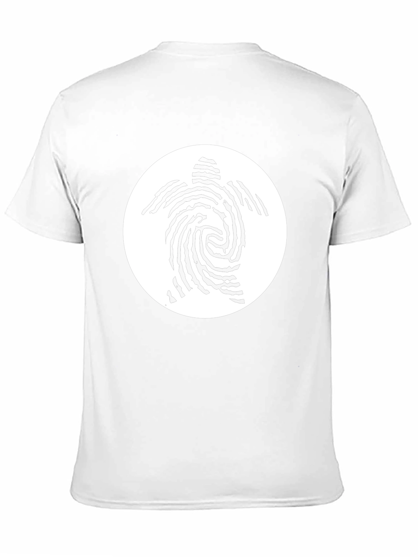 Turtle Fingerprint Graphic Tee - Black