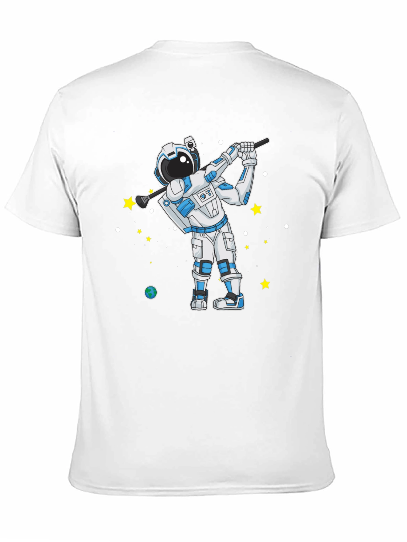 Astronaut Golfing T-Shirt - Space Golfer Tee