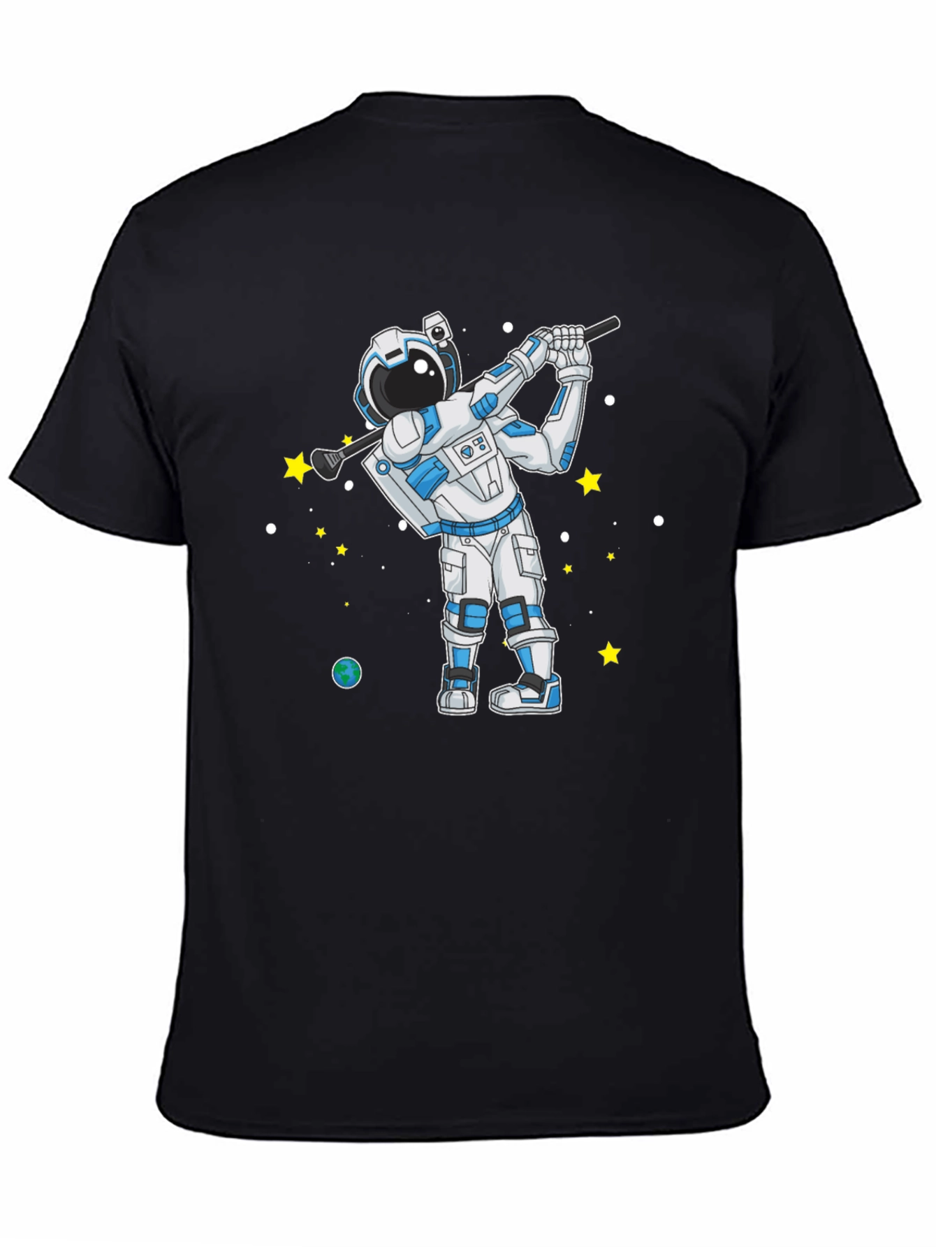 Astronaut Golfing T-Shirt - Space Golfer Tee