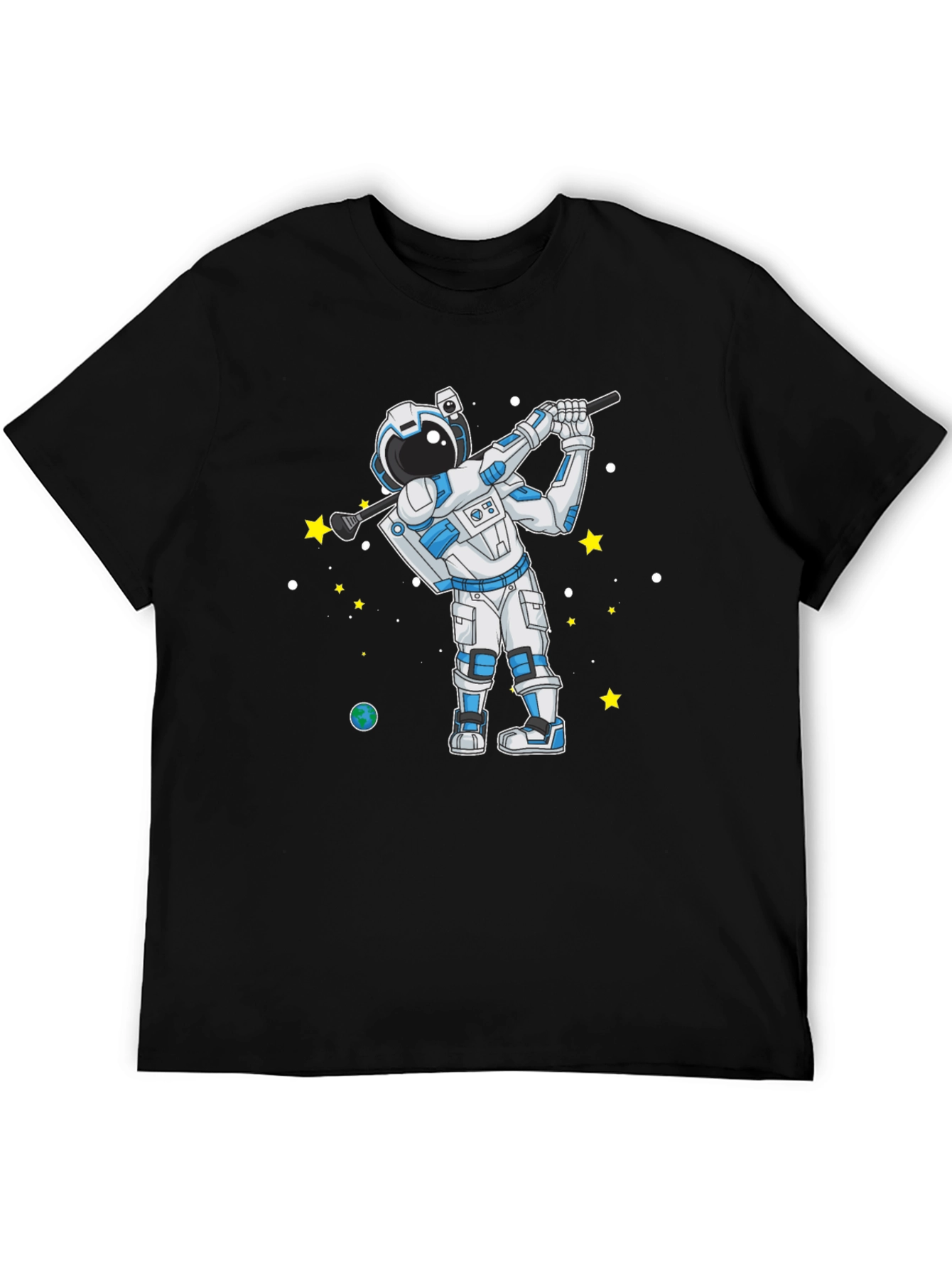 Astronaut Golfing T-Shirt - Space Golfer Tee