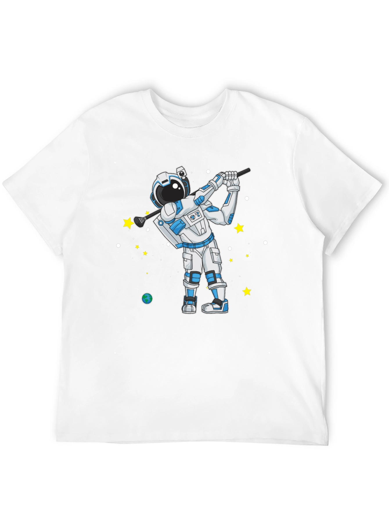 Astronaut Golfing T-Shirt - Space Golfer Tee