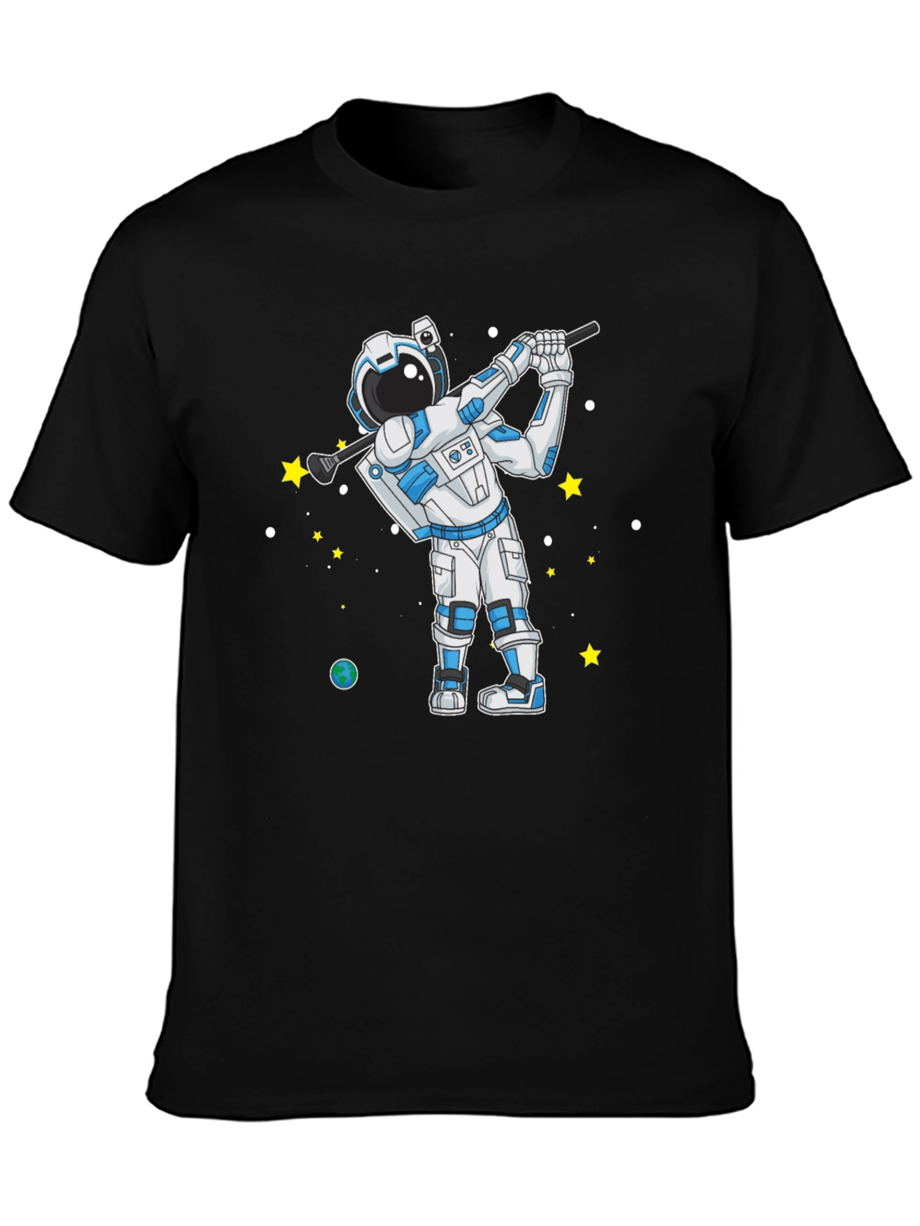 Astronaut Golfing T-Shirt - Space Golfer Tee