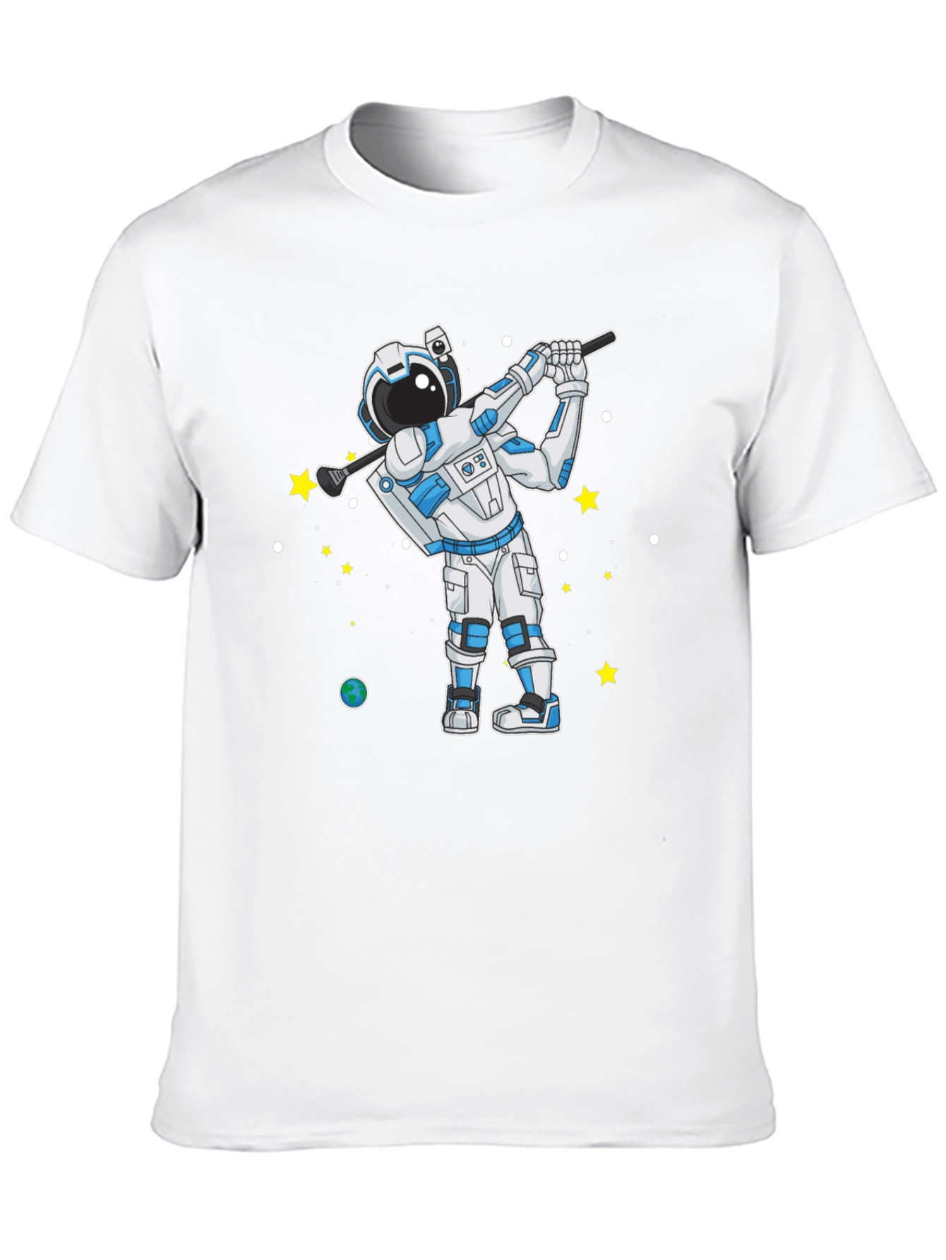 Astronaut Golfing T-Shirt - Space Golfer Tee