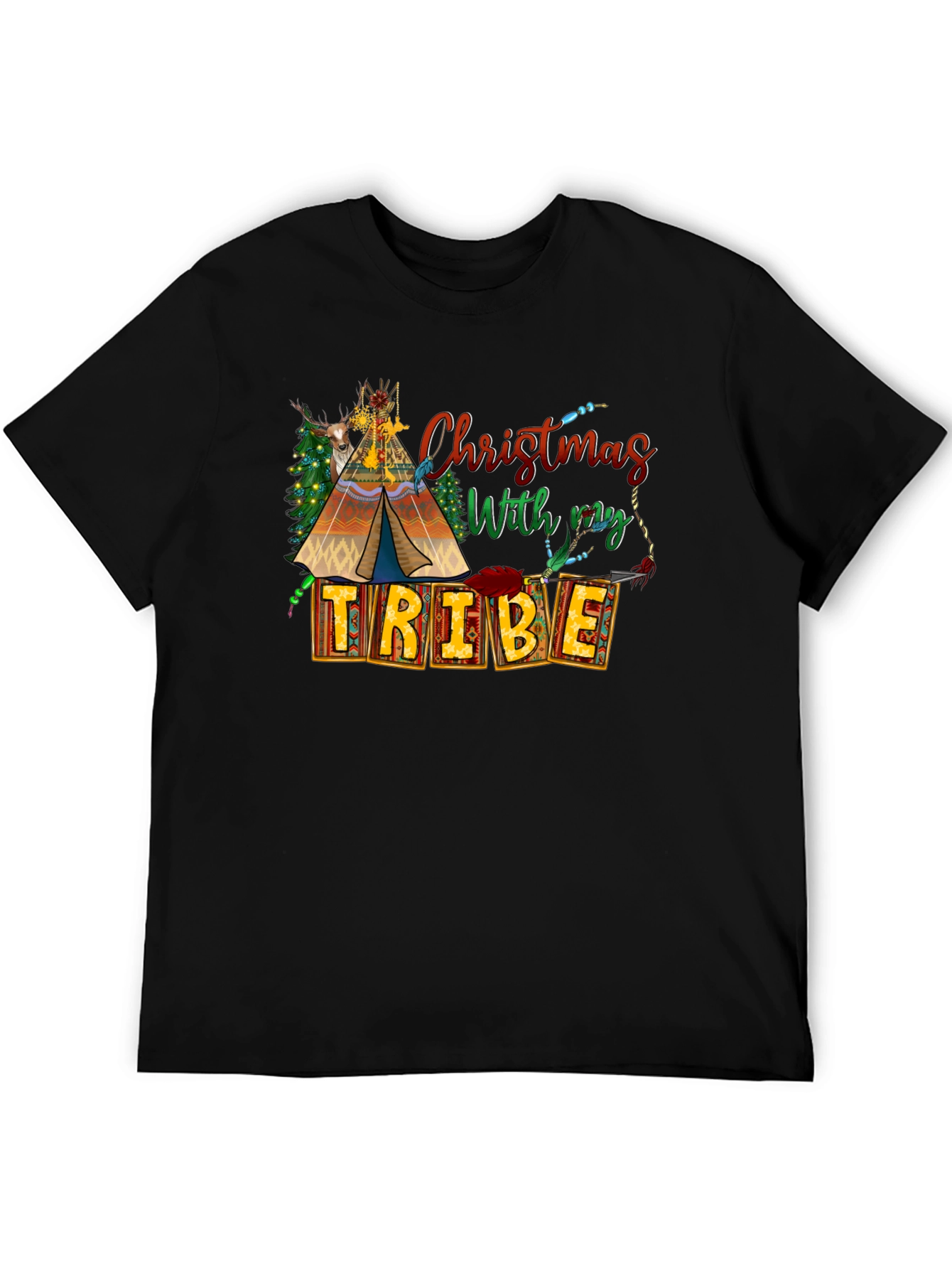 Christmas With My Tribe T-Shirt