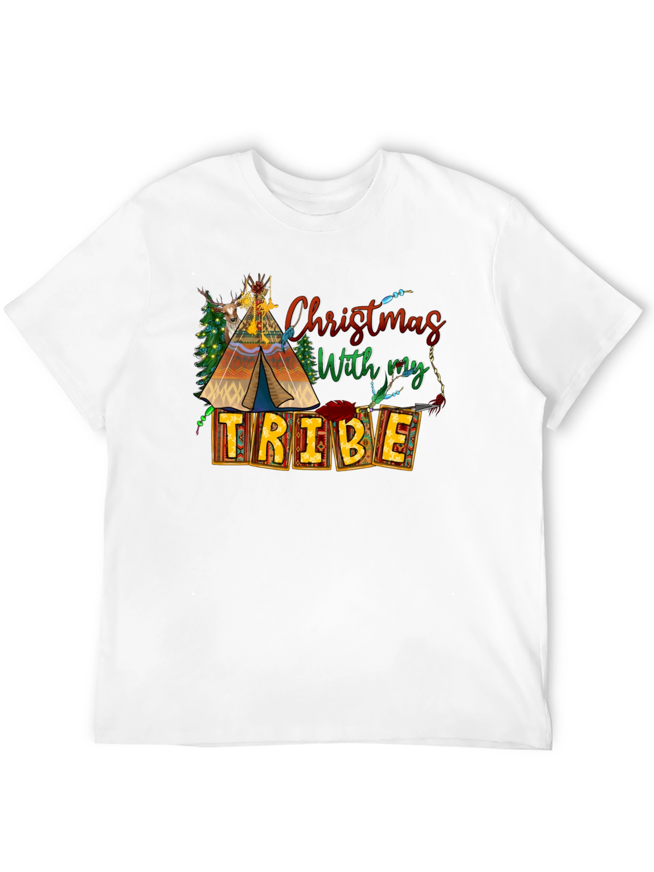 Christmas With My Tribe T-Shirt