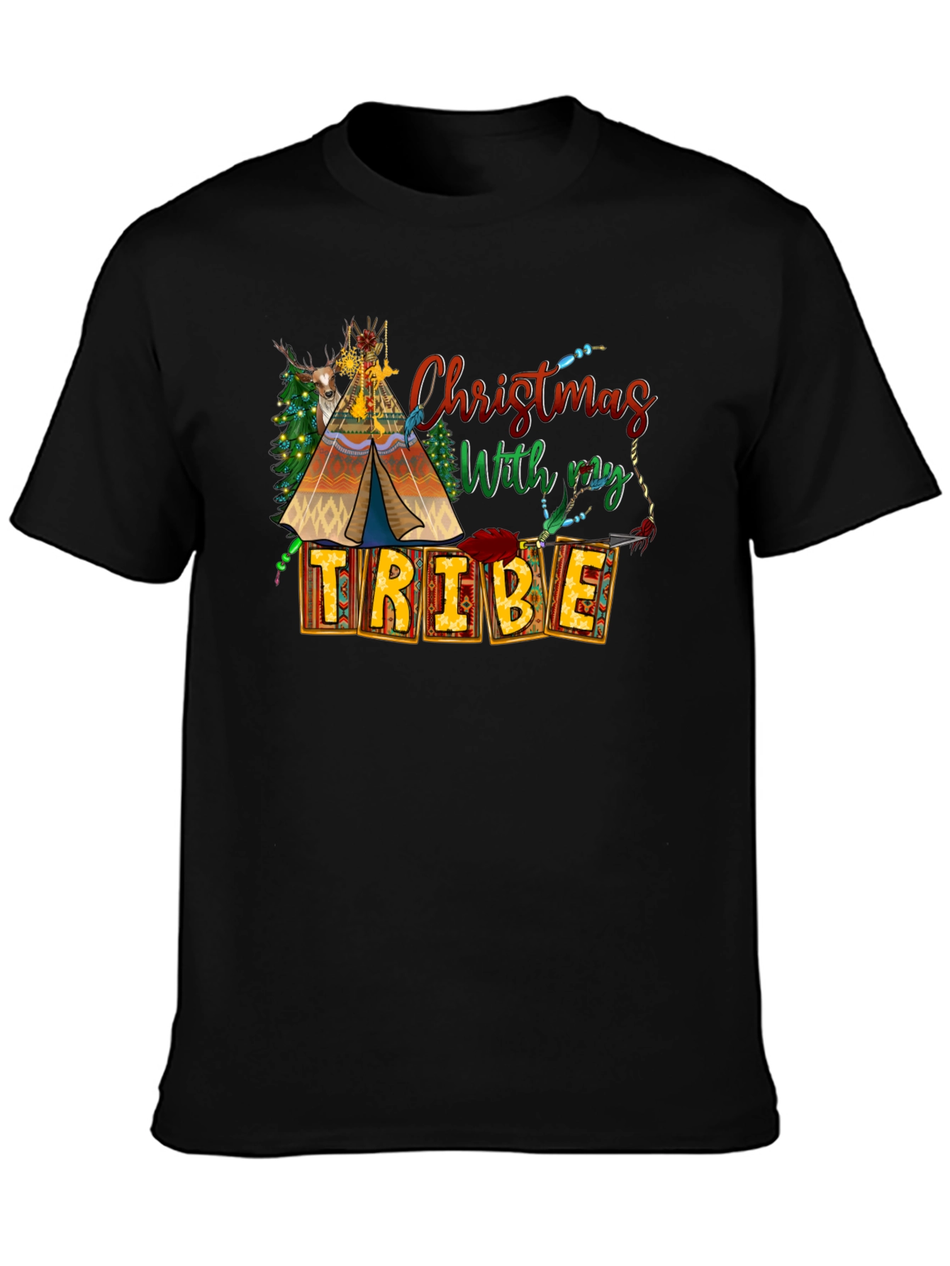 Christmas With My Tribe T-Shirt