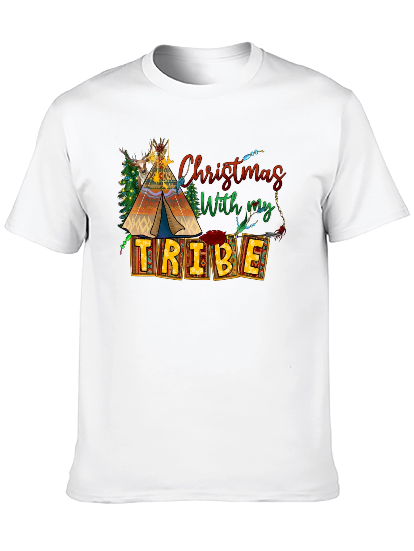 Christmas With My Tribe T-Shirt