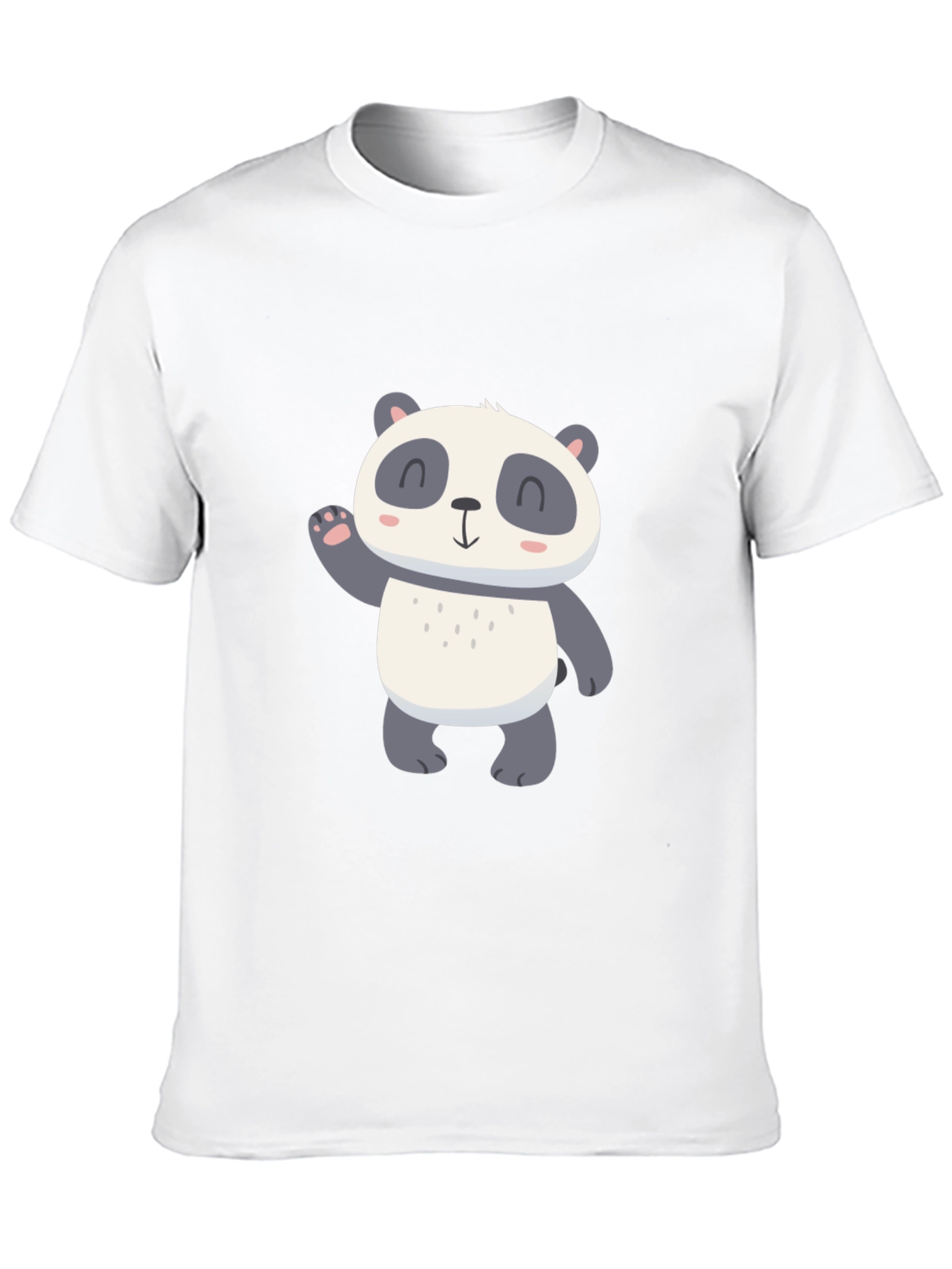 Cute Panda Graphic Tee - Mens Black T-Shirt