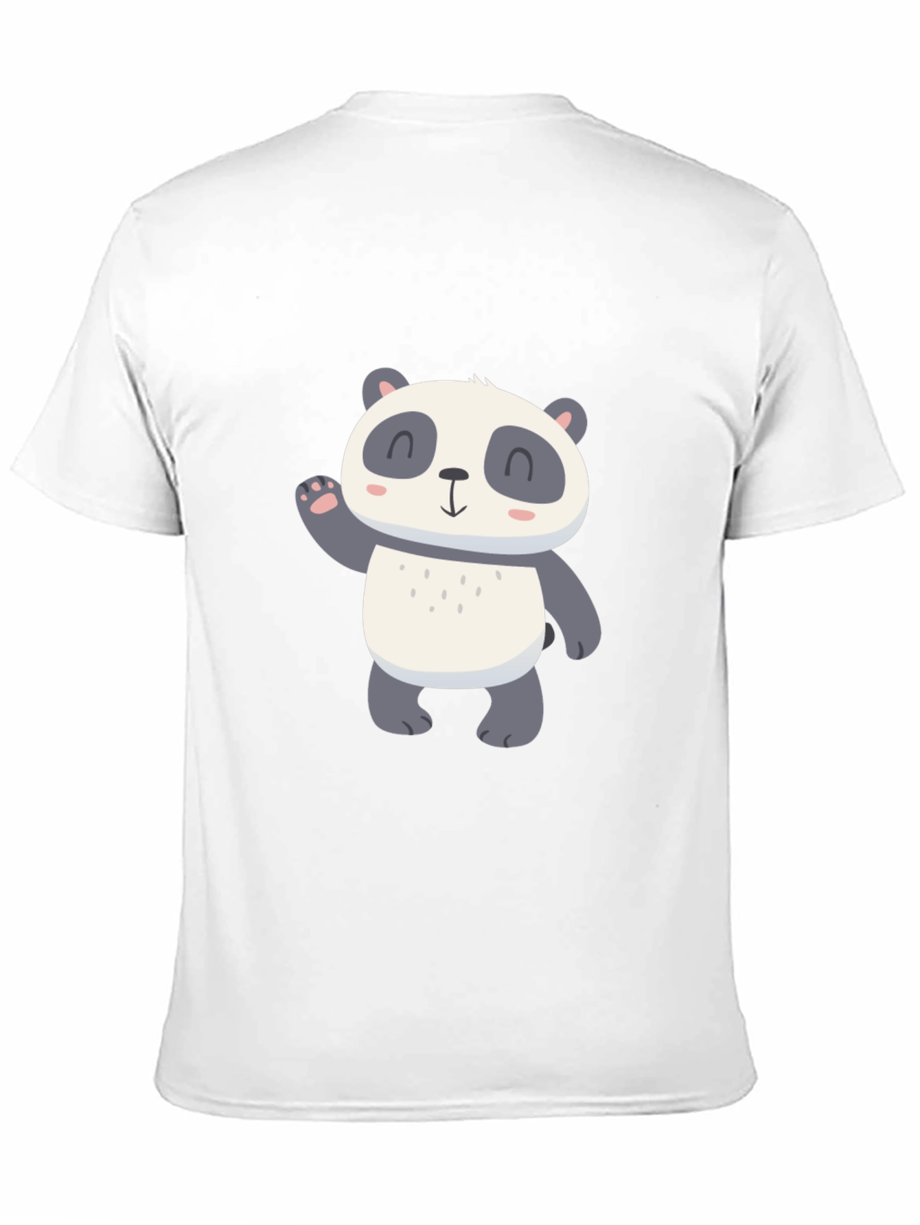 Cute Panda Graphic Tee - Mens Black T-Shirt