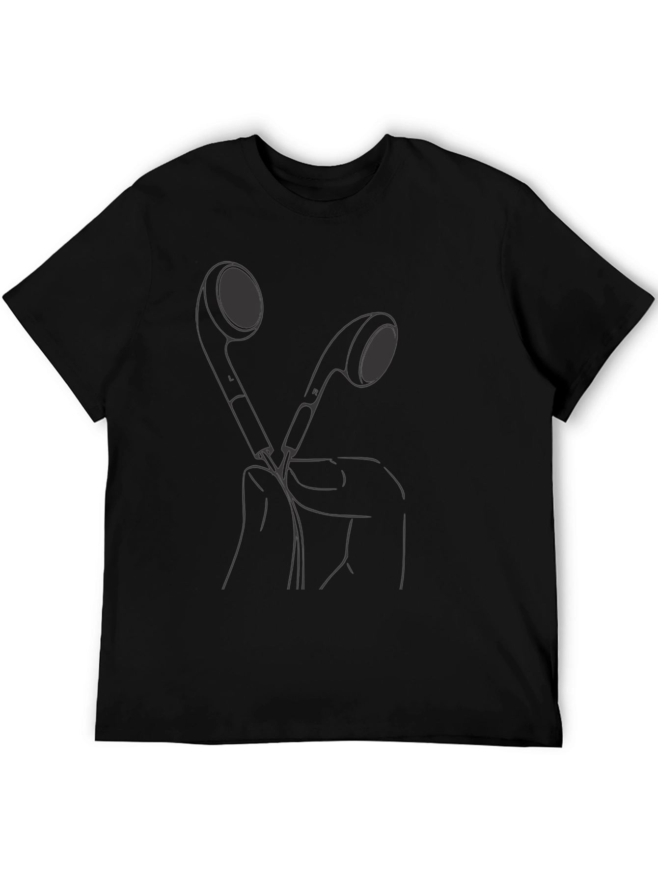 Minimalist Earbud Graphic T-Shirt