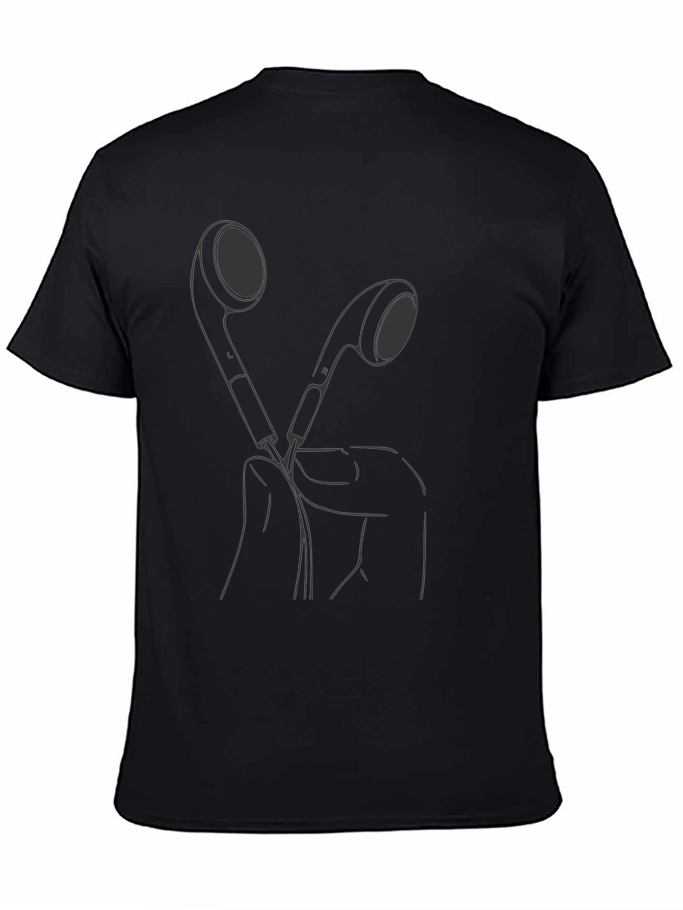 Minimalist Earbud Graphic T-Shirt