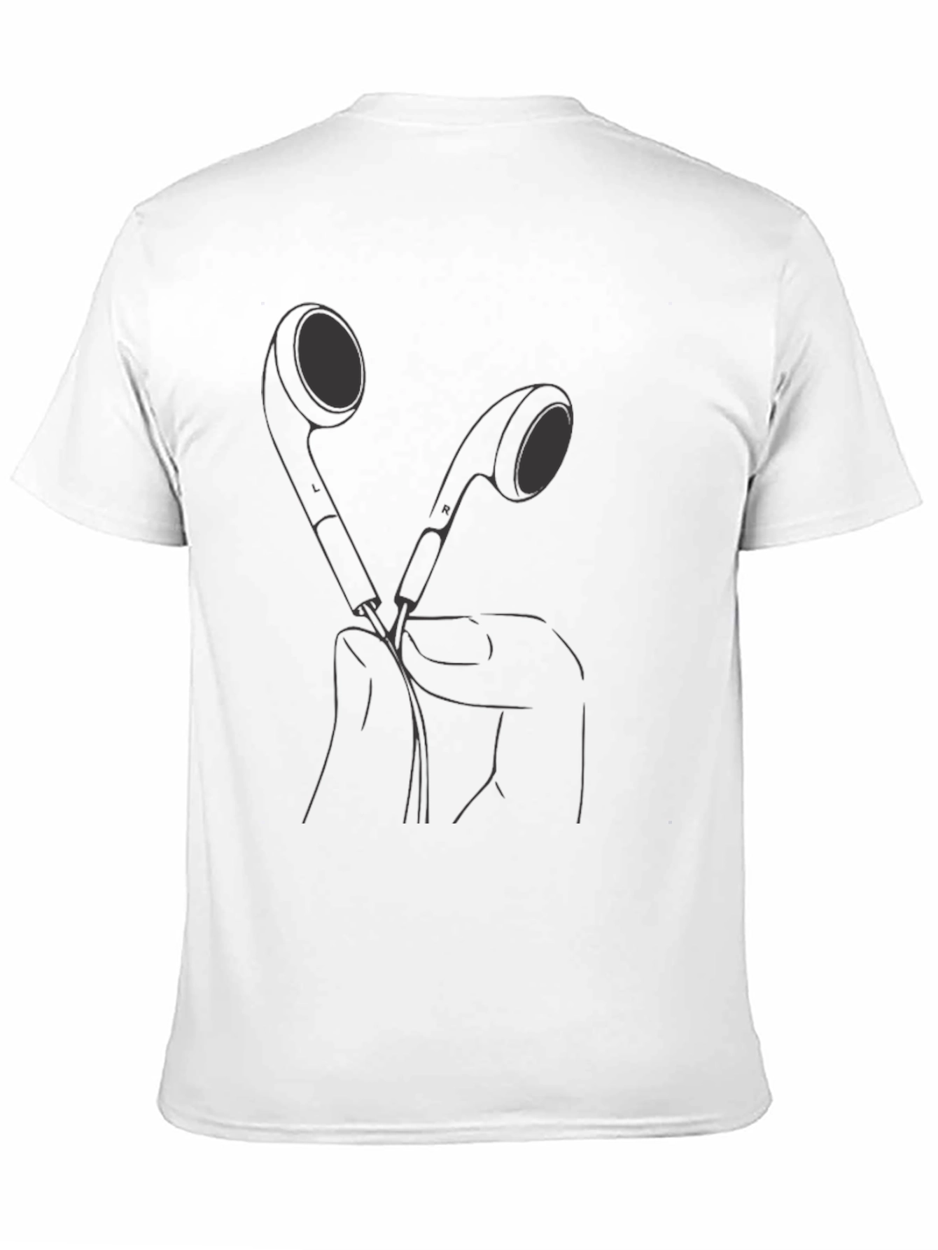 Minimalist Earbud Graphic T-Shirt