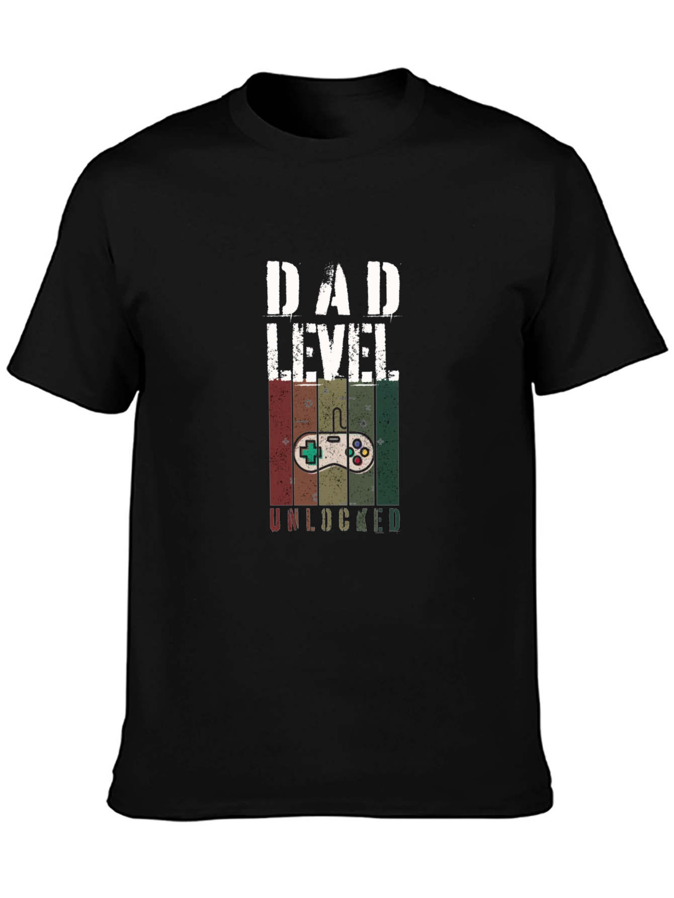 Dad Level Unlocked Gaming T-Shirt