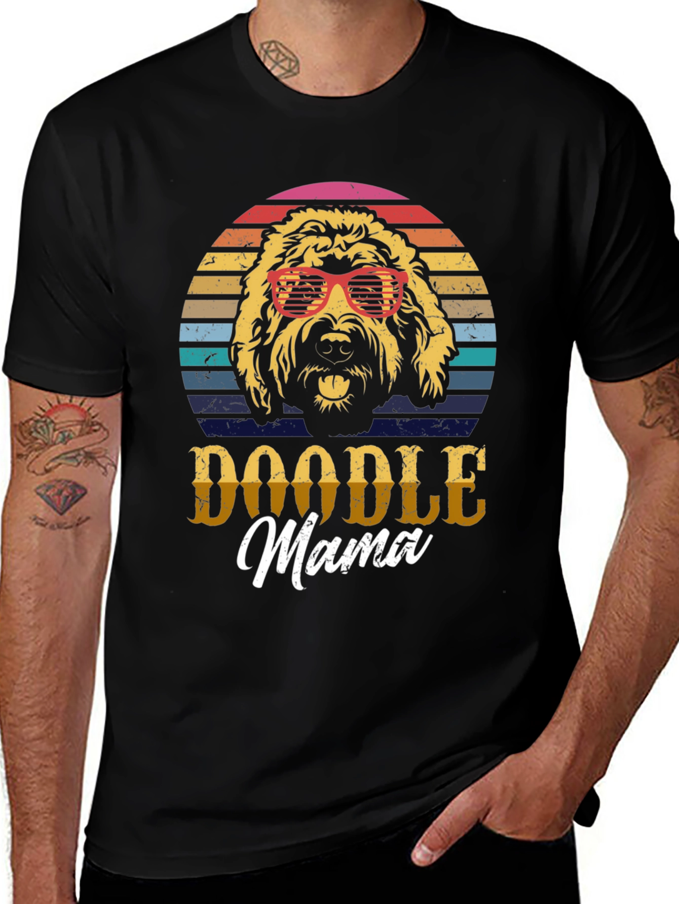 Doodle Mama T-Shirt - Retro Dog Lover Tee