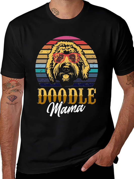 Doodle Mama T-Shirt - Retro Dog Lover Tee