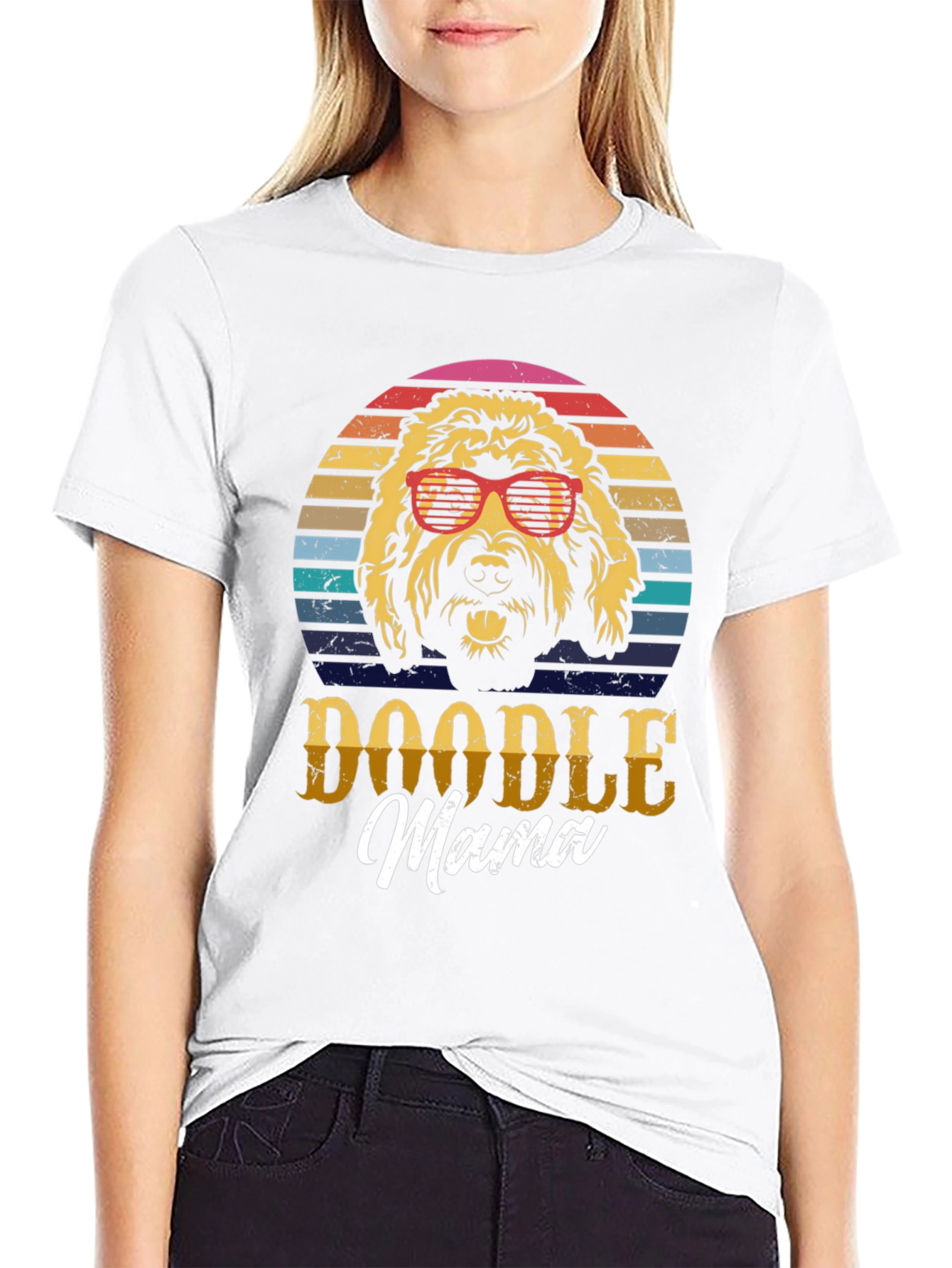 Doodle Mama T-Shirt - Retro Dog Lover Tee