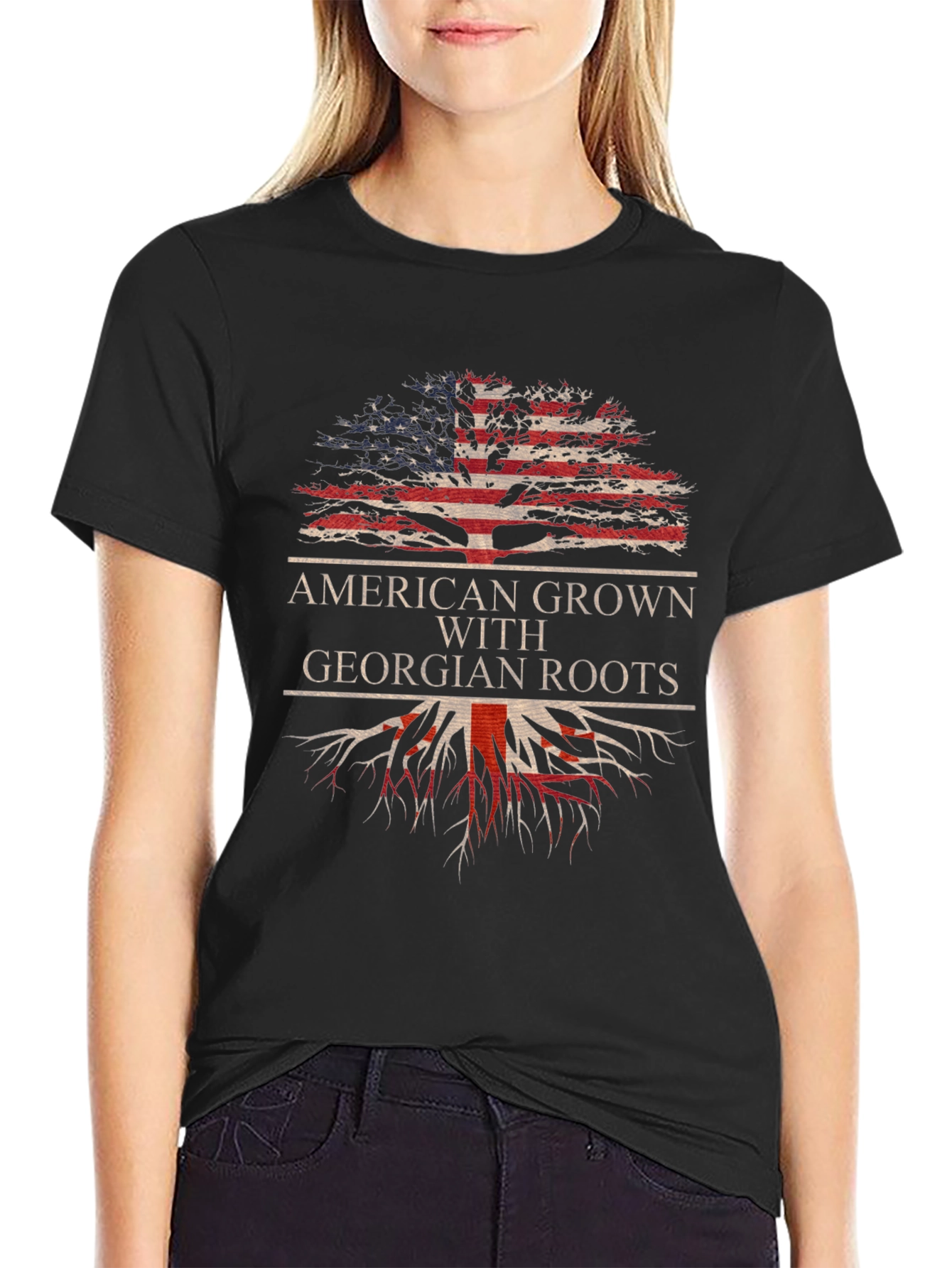 American Grown with Georgian Roots T-Shirt