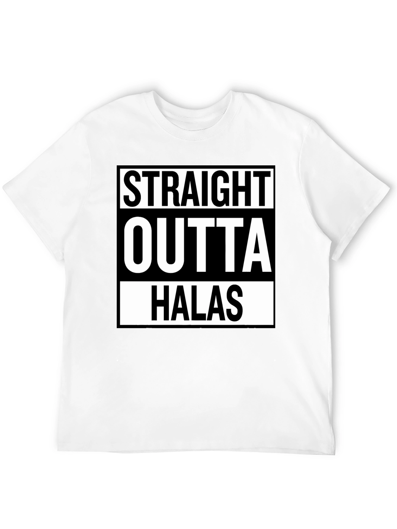 Straight Outta Halas Black T-Shirt