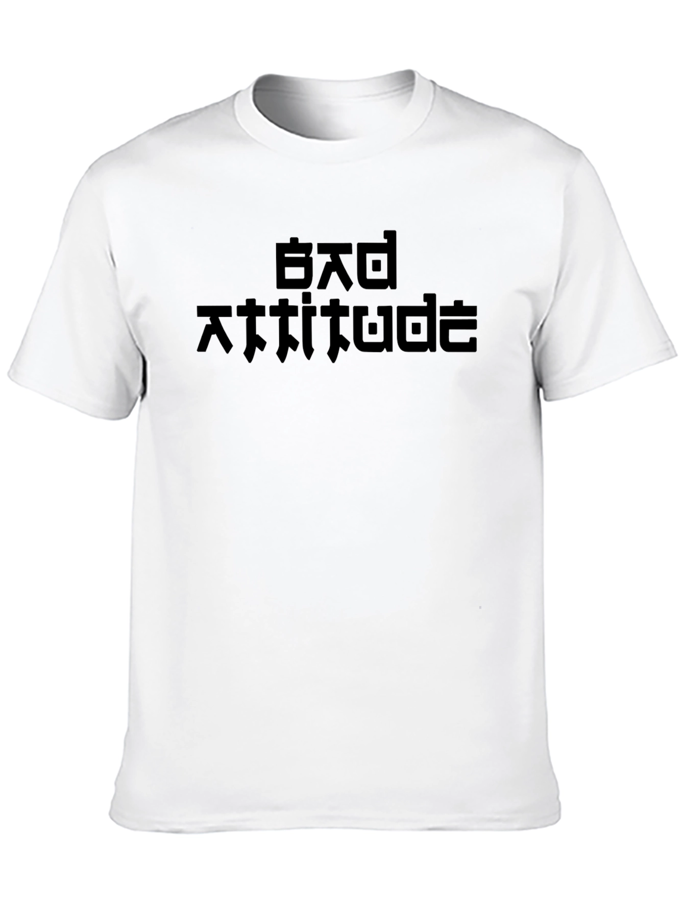 Bad Attitude Graphic Print Black T-Shirt