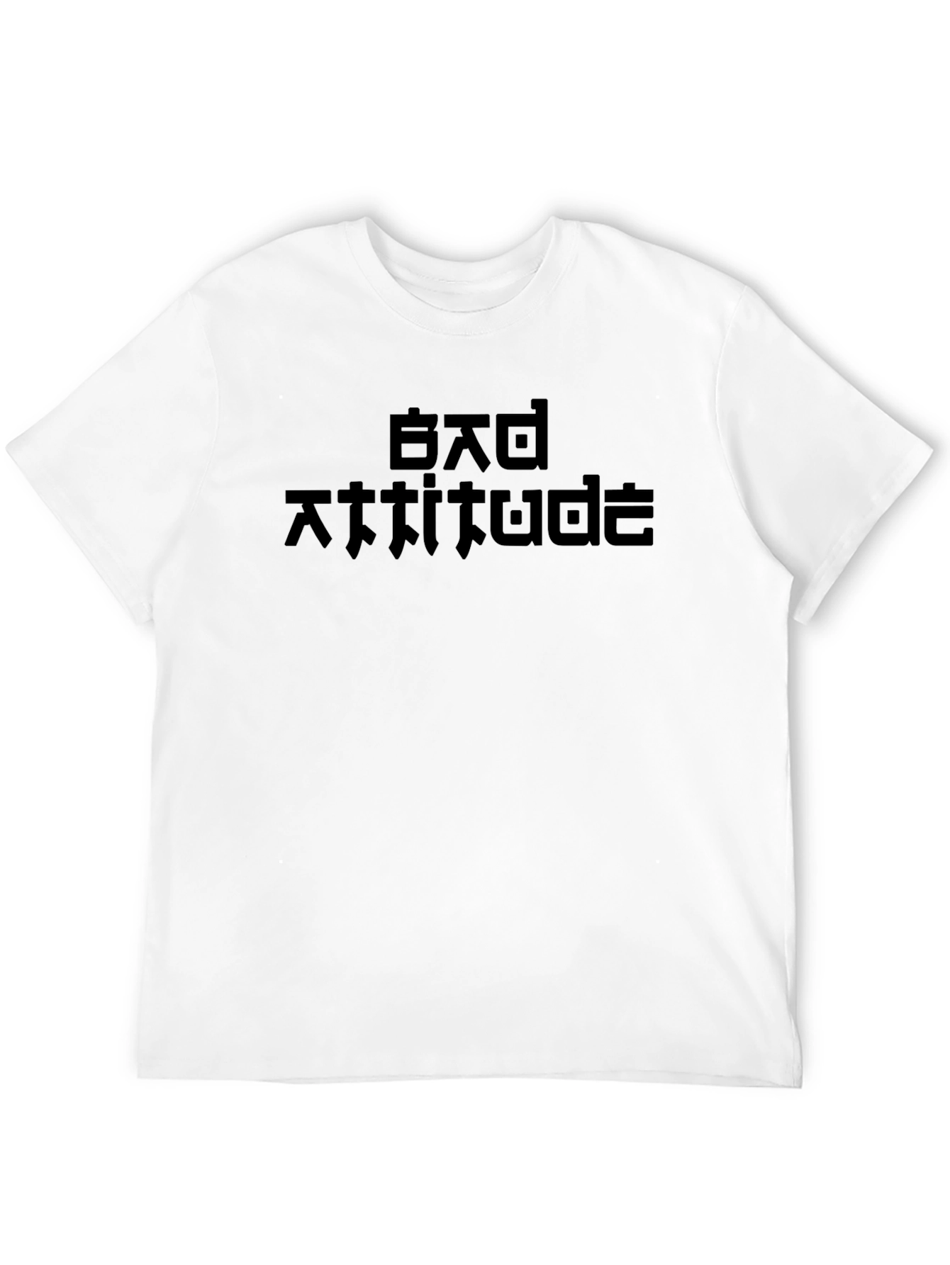 Bad Attitude Graphic Print Black T-Shirt