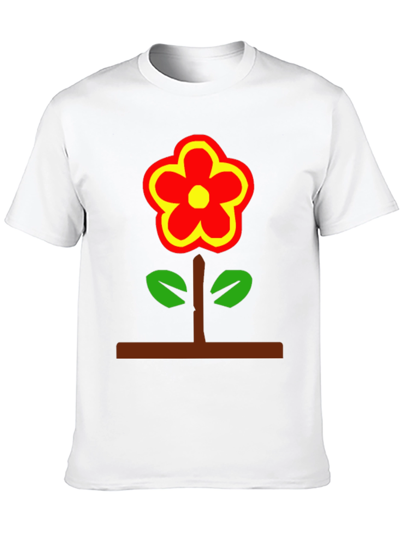 Black Flower Power T-Shirt - Bold Graphic Tee