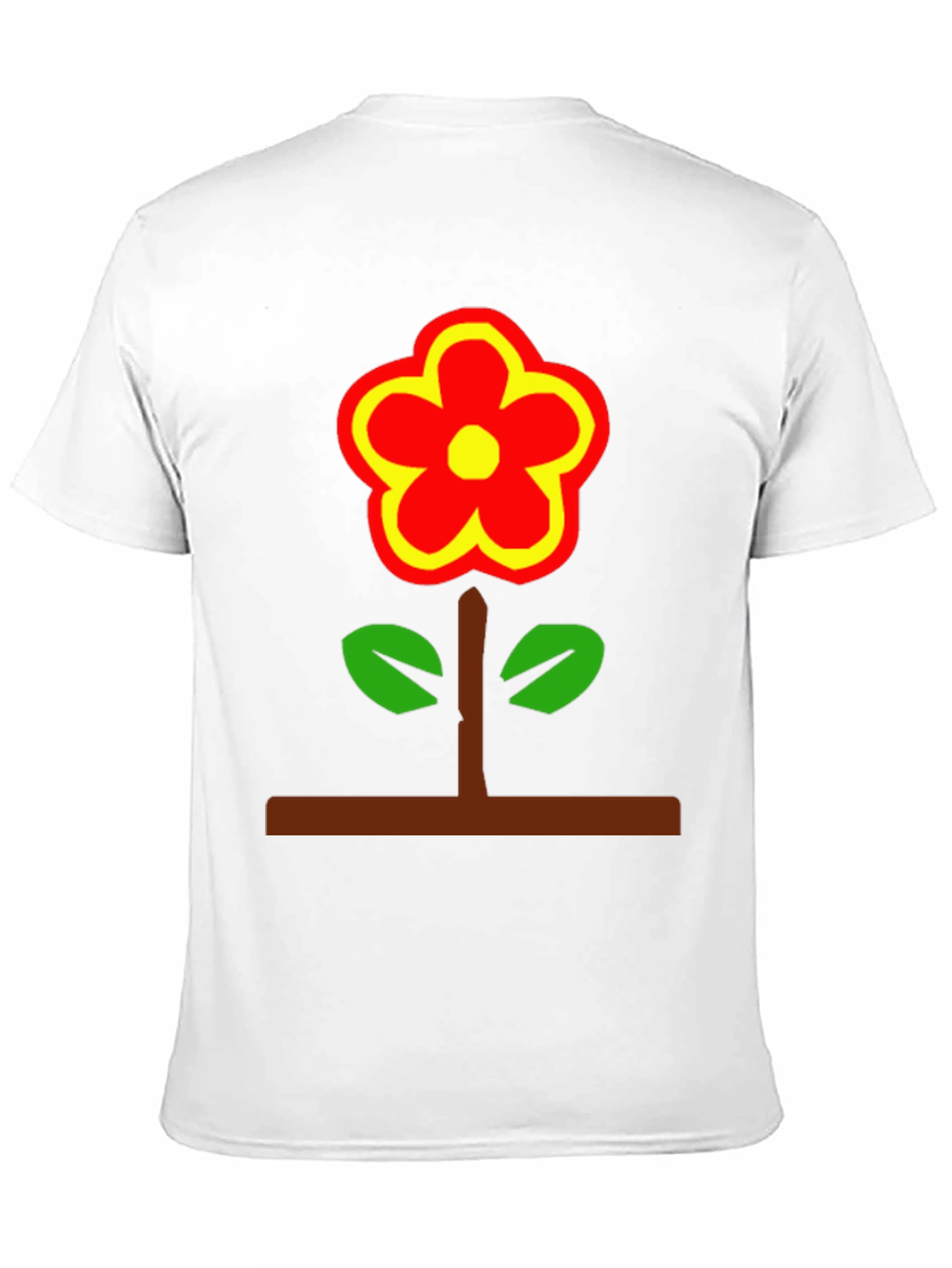 Black Flower Power T-Shirt - Bold Graphic Tee