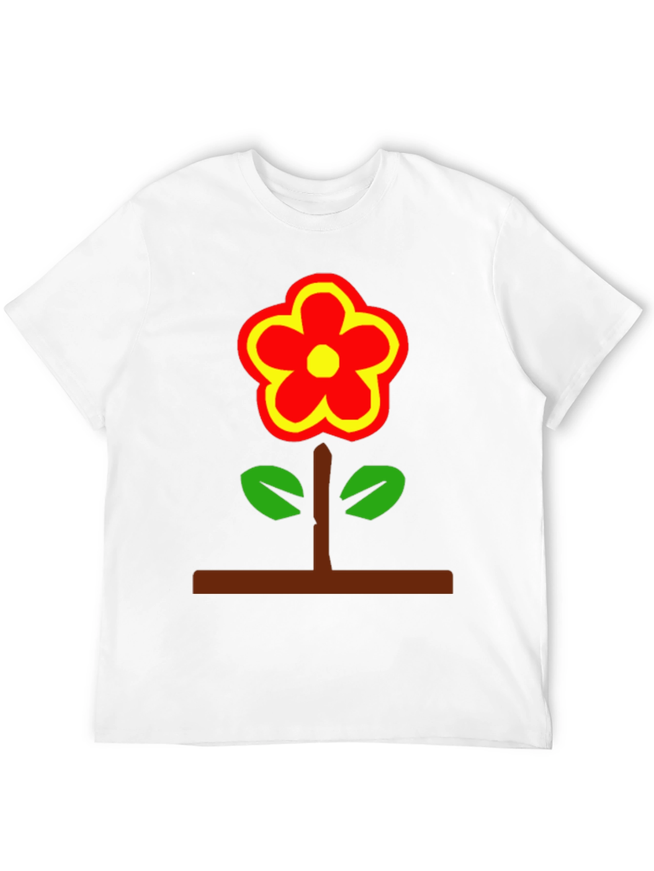 Black Flower Power T-Shirt - Bold Graphic Tee
