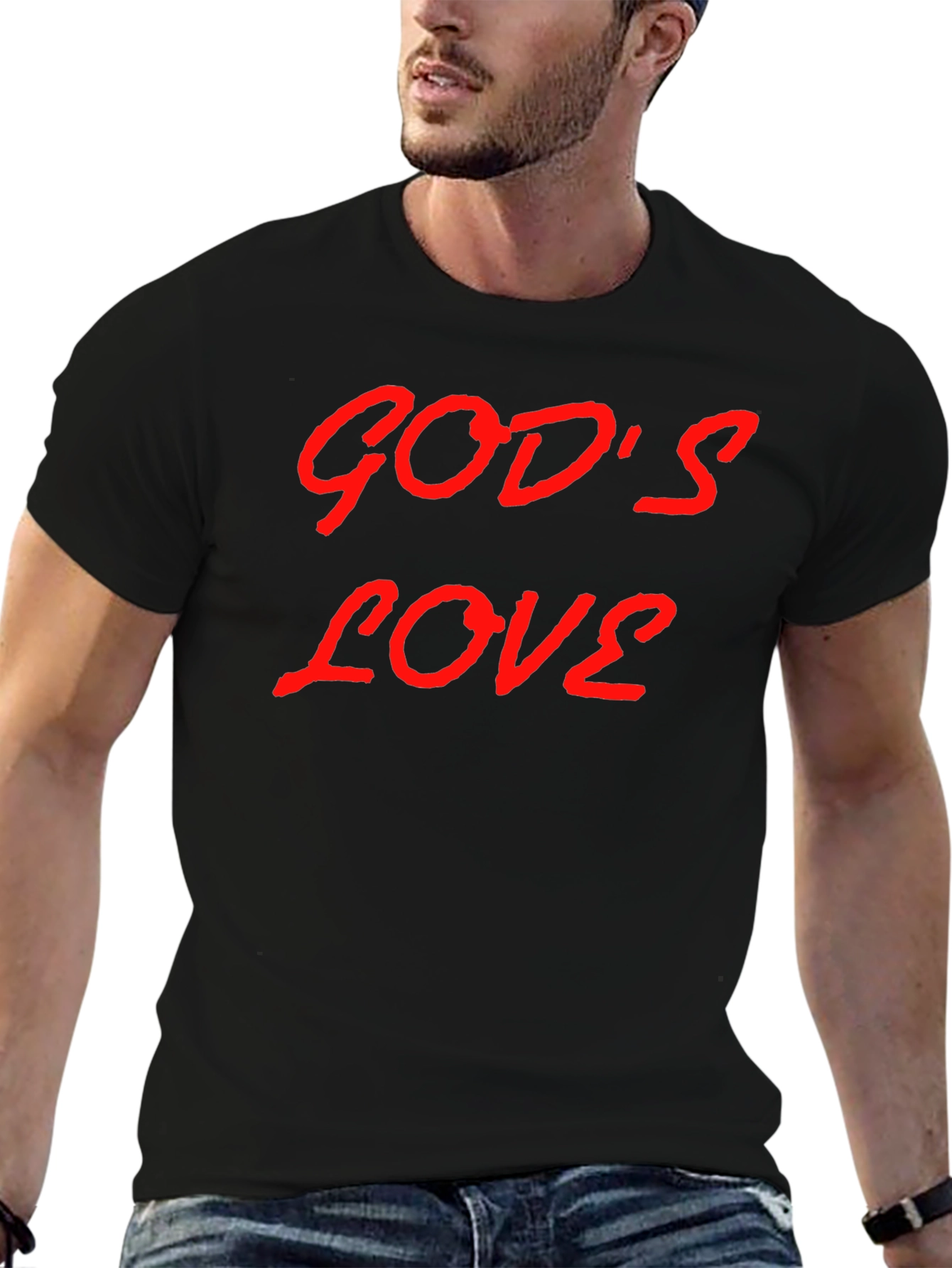 Gods Love Graphic T-Shirt - Trendy Casual Wear