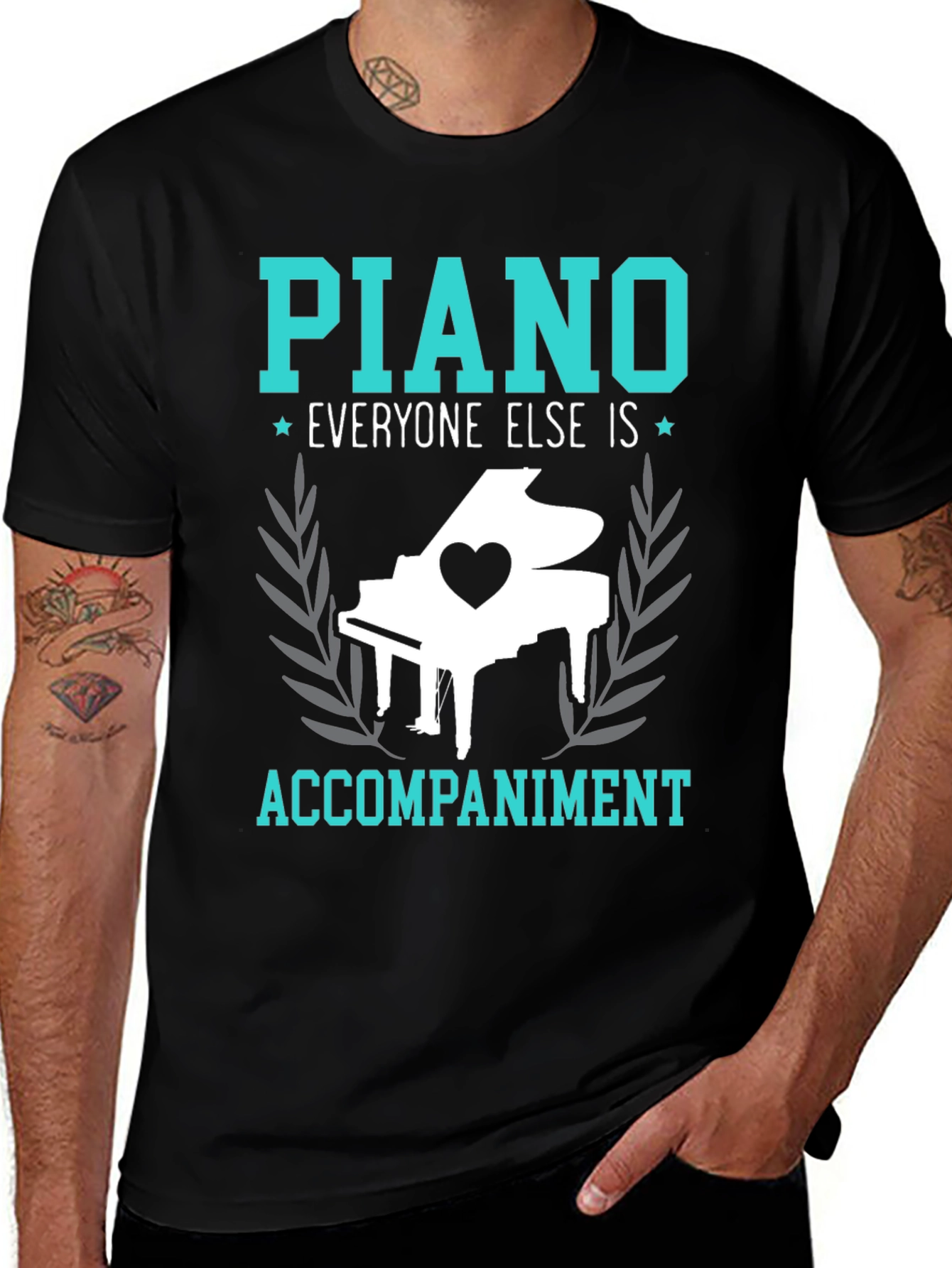 Piano Accompaniment Graphic Tee