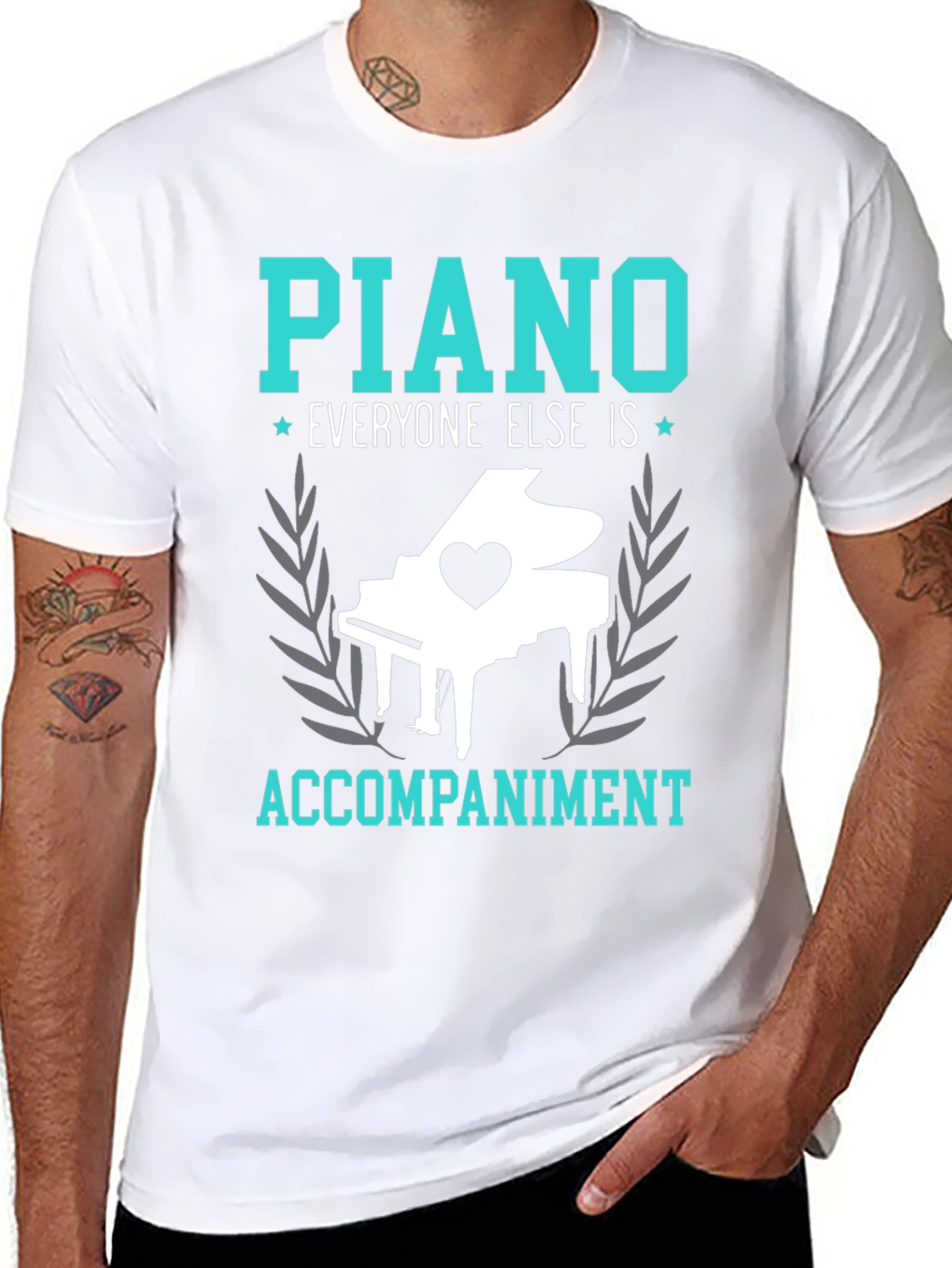 Piano Accompaniment Graphic Tee