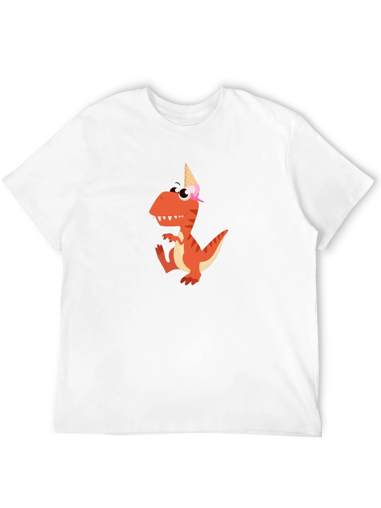 Dino Ice Cream Cone T-Shirt - Fun Graphic Tee