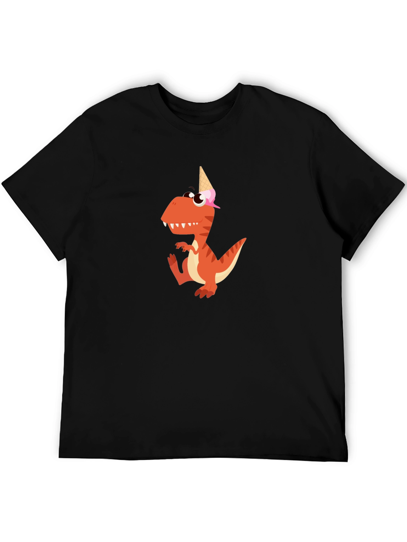 Dino Ice Cream Cone T-Shirt - Fun Graphic Tee