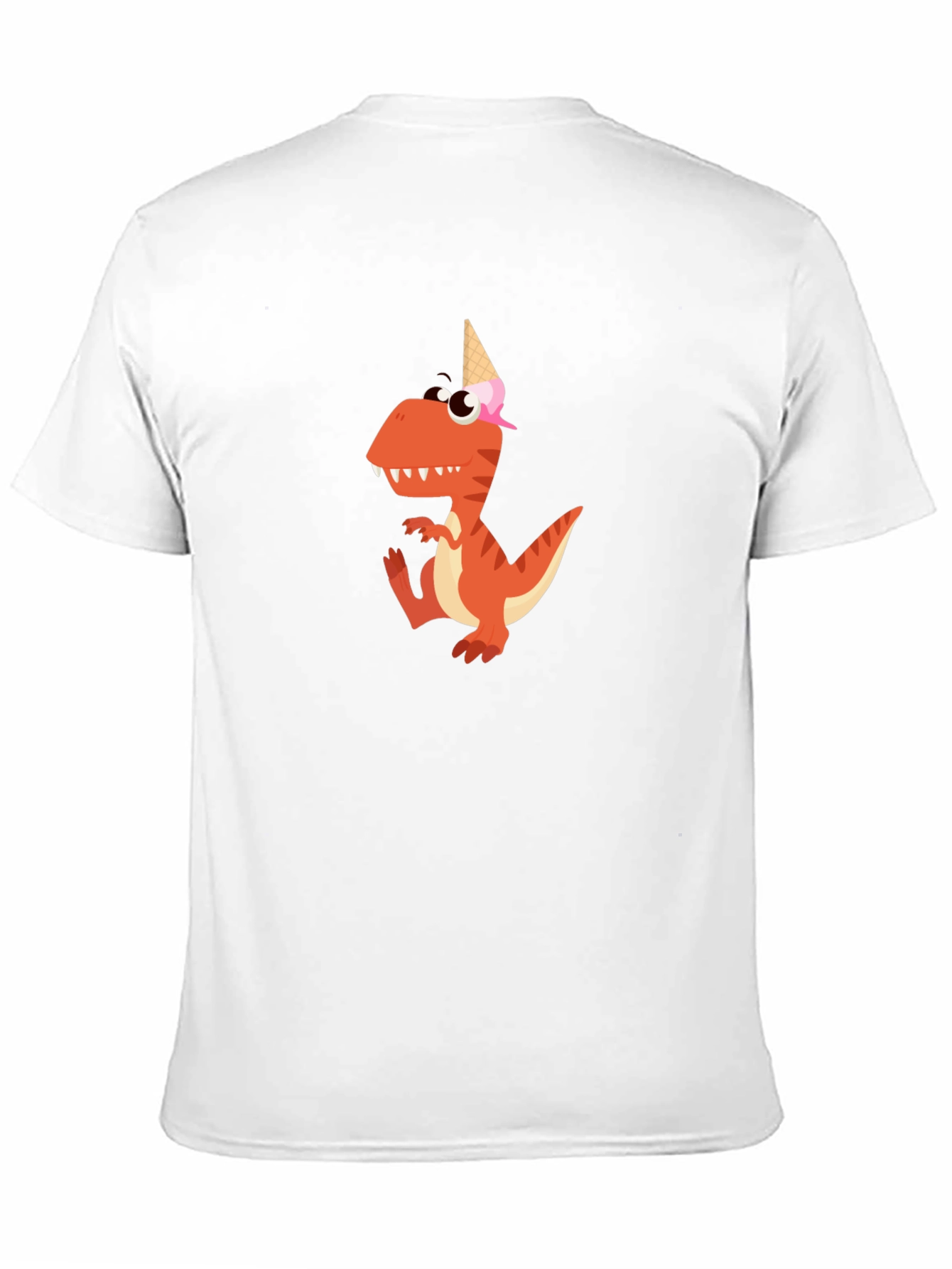 Dino Ice Cream Cone T-Shirt - Fun Graphic Tee