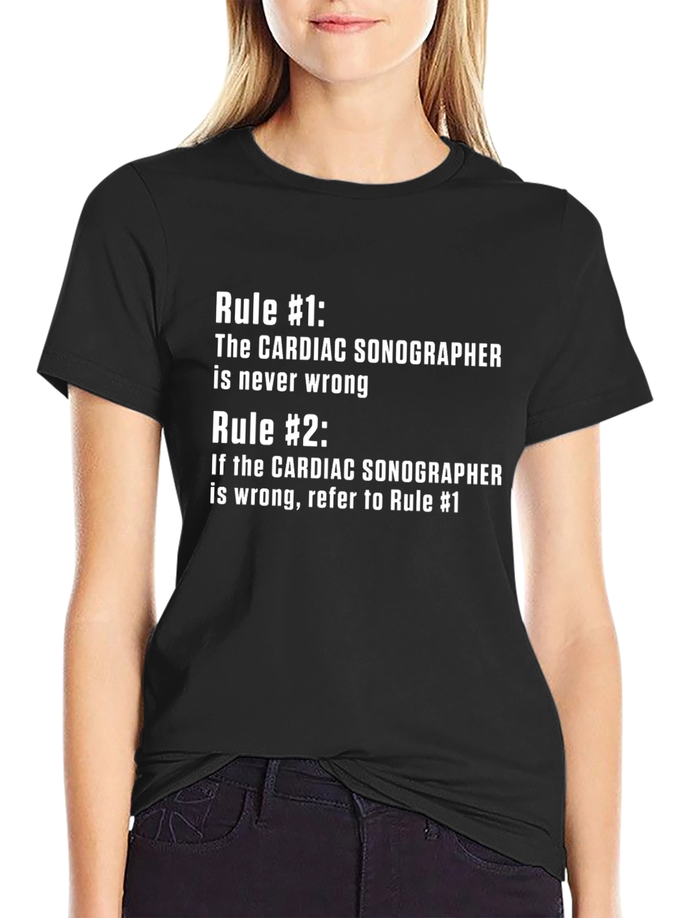 Cardiac Sonographer Rule T-Shirt - Funny Medical Tee