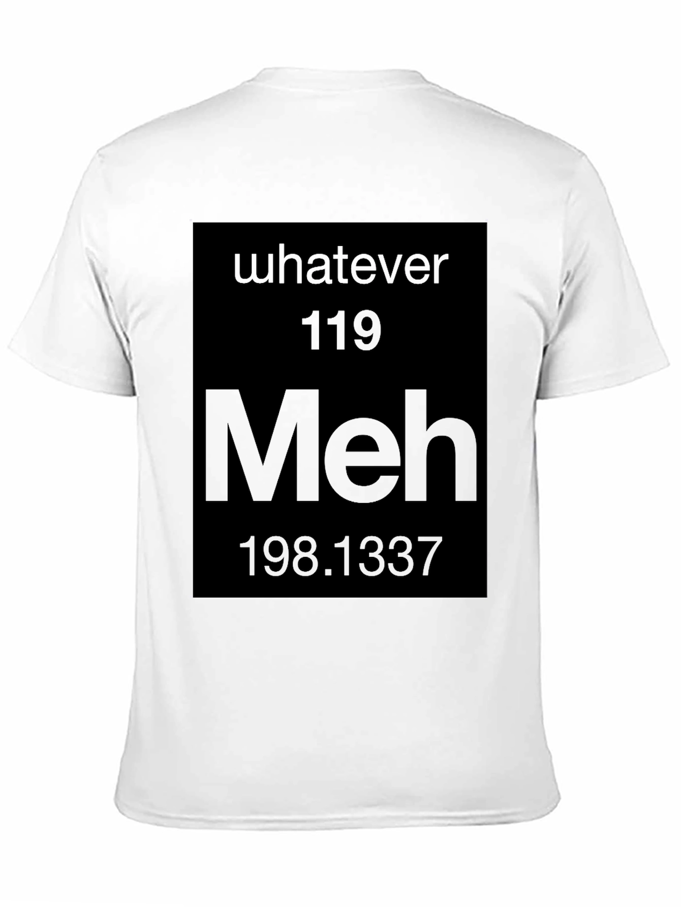 Meh Periodic Table Black Graphic Tee