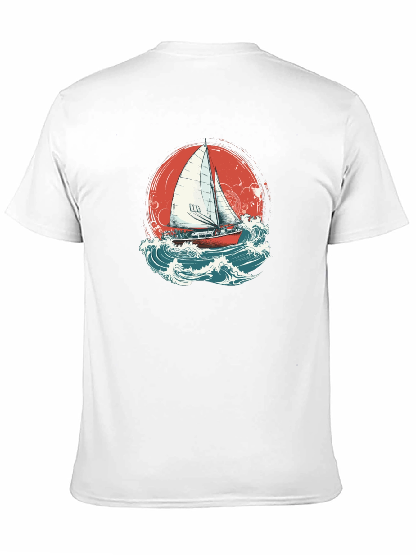 Sailboat Graphic Tee - Black